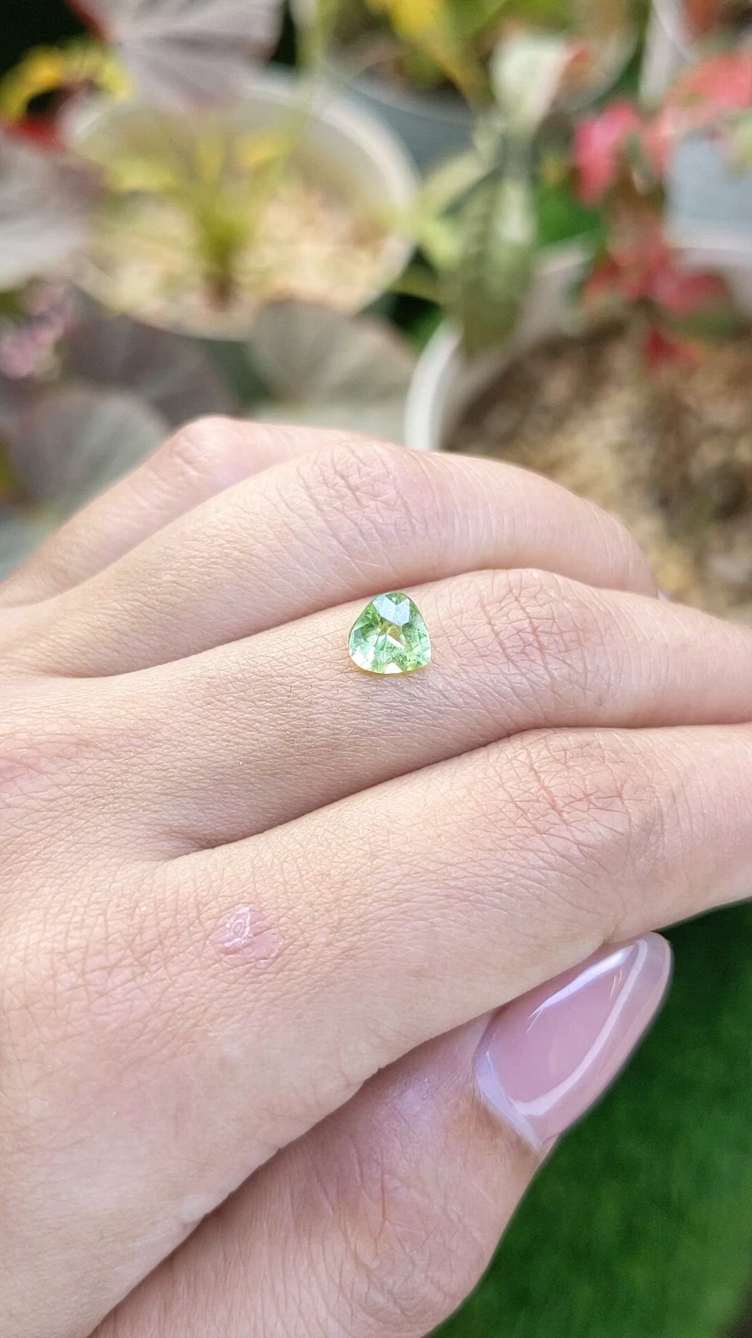 1.13 Ct. Yellowish Green Peridot from Pakistan Size Video