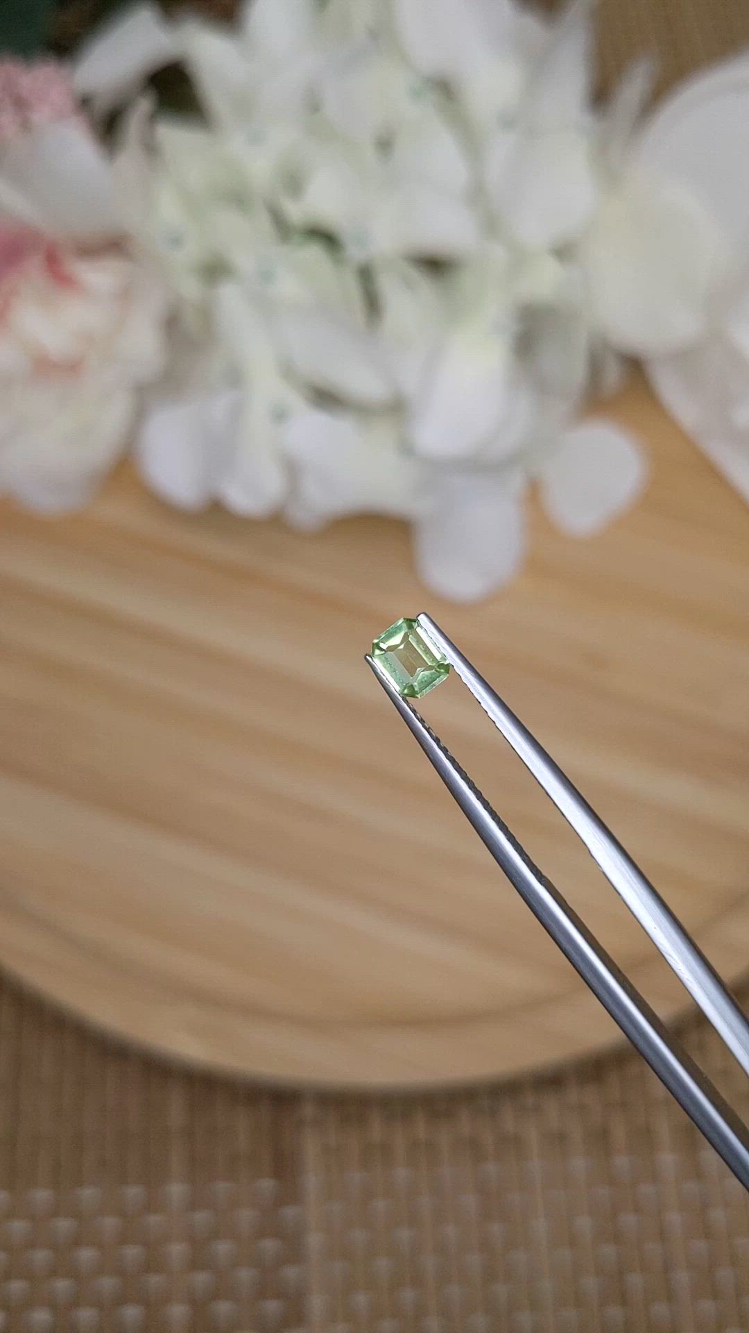0.38 Ct. Yellowish Green Peridot from Pakistan Size Video