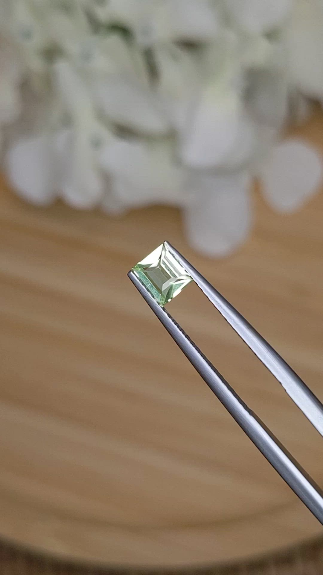 0.46 Ct. Yellowish Green Peridot from Pakistan Size Video