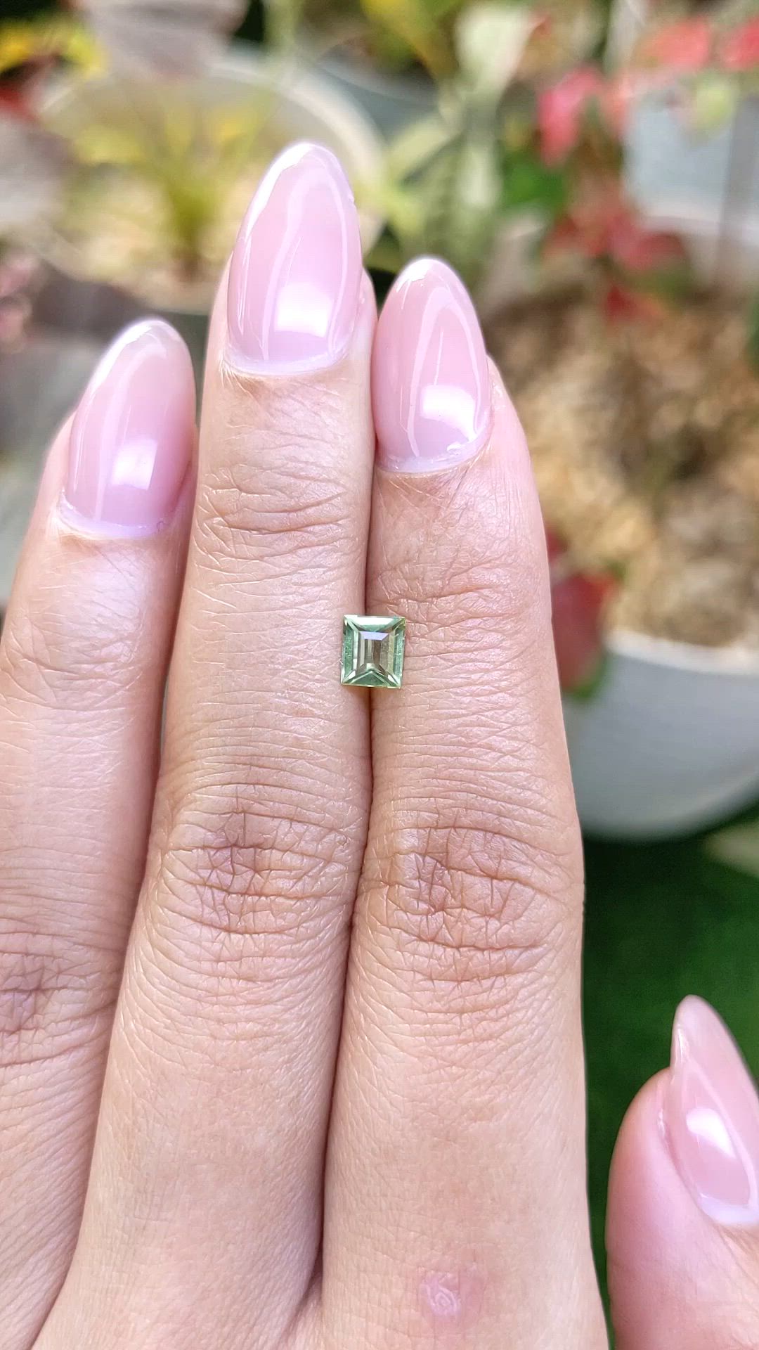 0.46 Ct. Yellowish Green Peridot from Pakistan Size Video