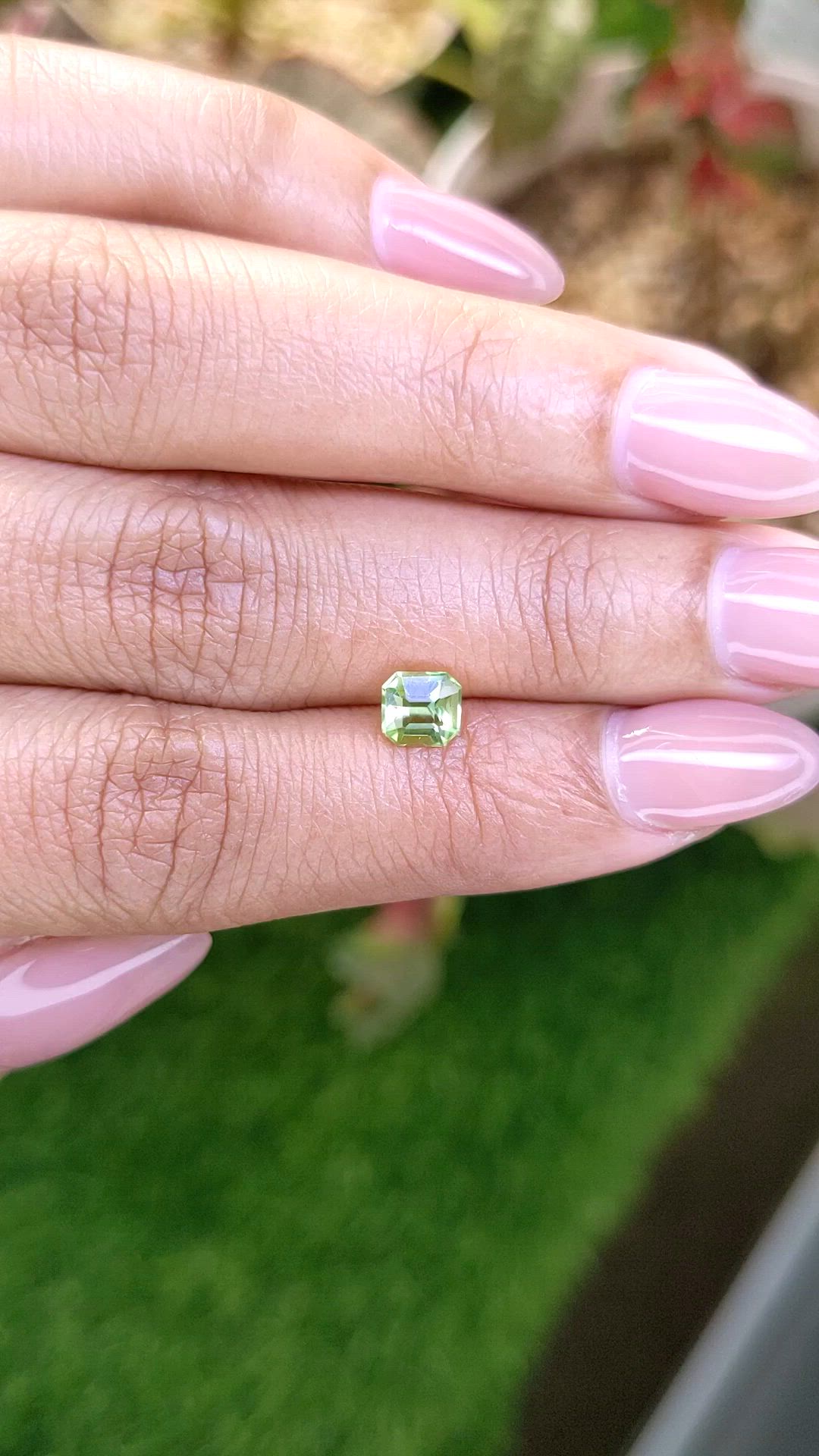 0.76 Ct. Yellowish Green Peridot from Pakistan Size Video