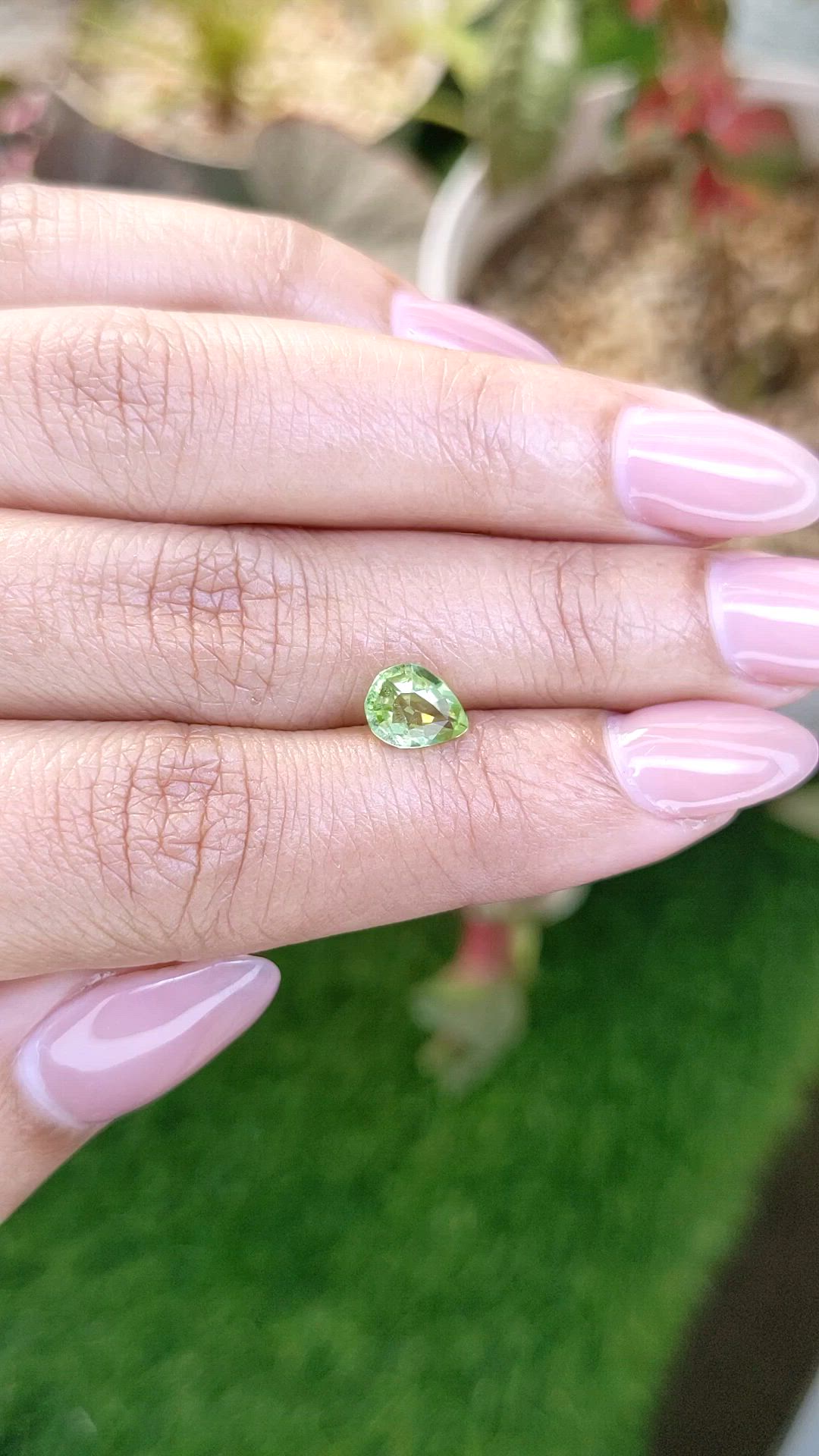1.04 Ct. Yellowish Green Peridot from Pakistan Size Video