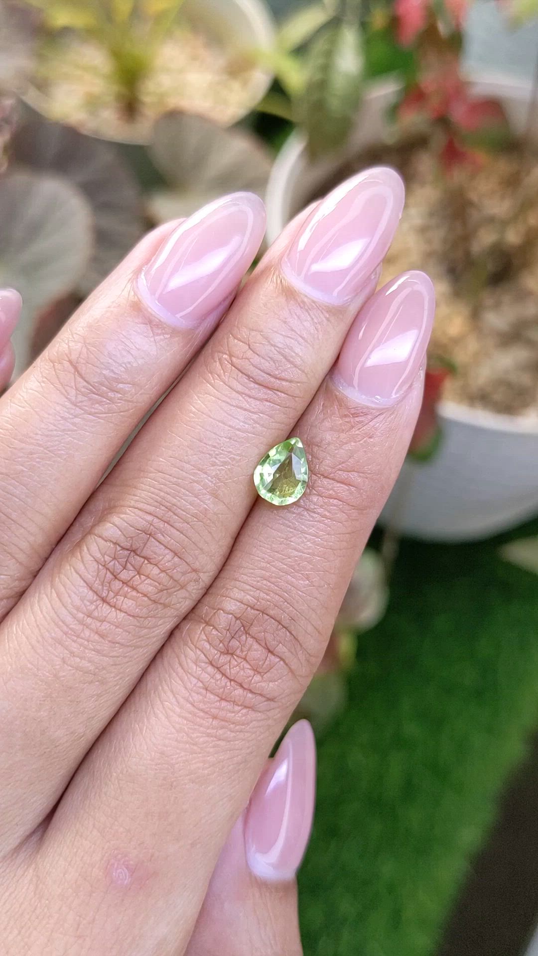 1.04 Ct. Yellowish Green Peridot from Pakistan Size Video