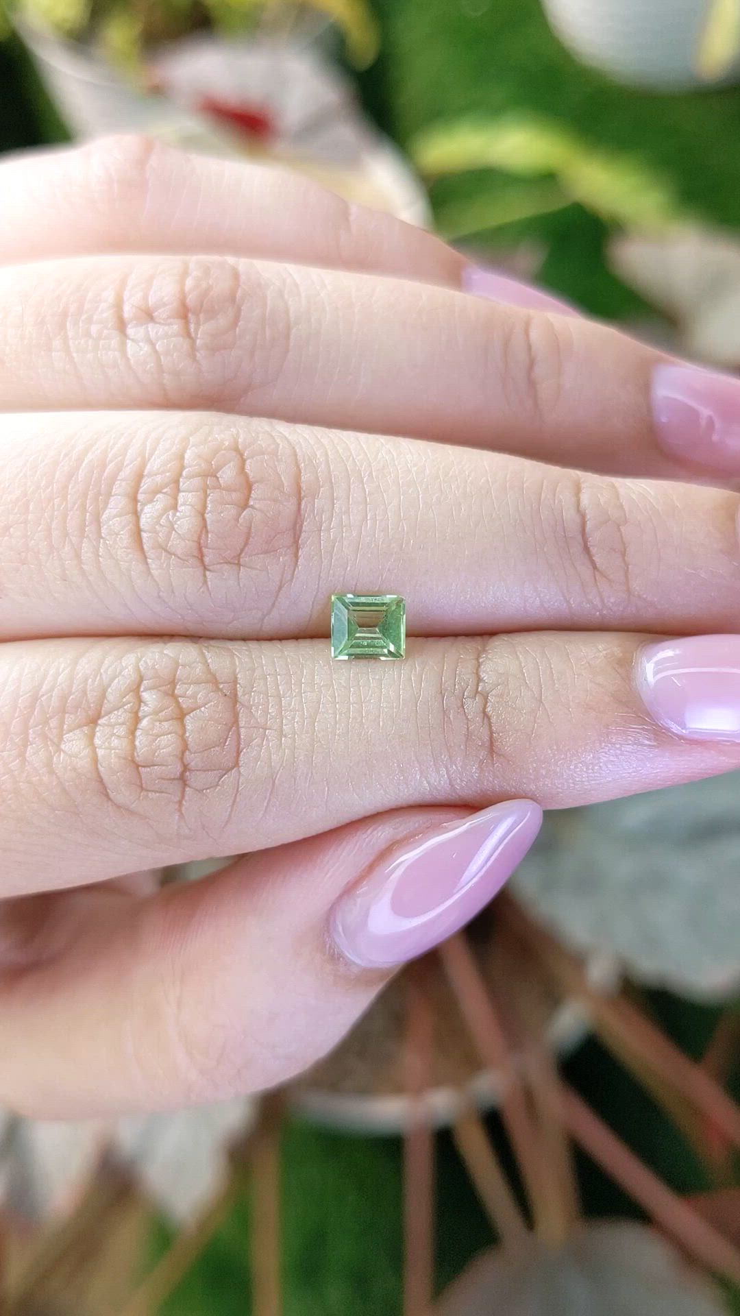 0.47 Ct. Yellowish Green Peridot from Pakistan Size Video