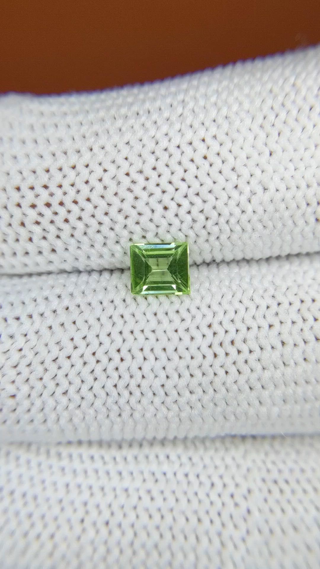 0.47 Ct. Yellowish Green Peridot from Pakistan Size Video