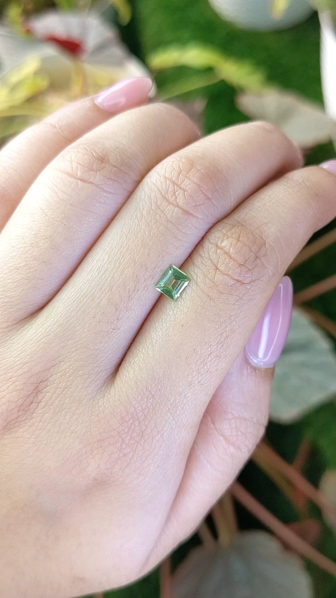 0.47 Ct. Yellowish Green Peridot from Pakistan Size Video