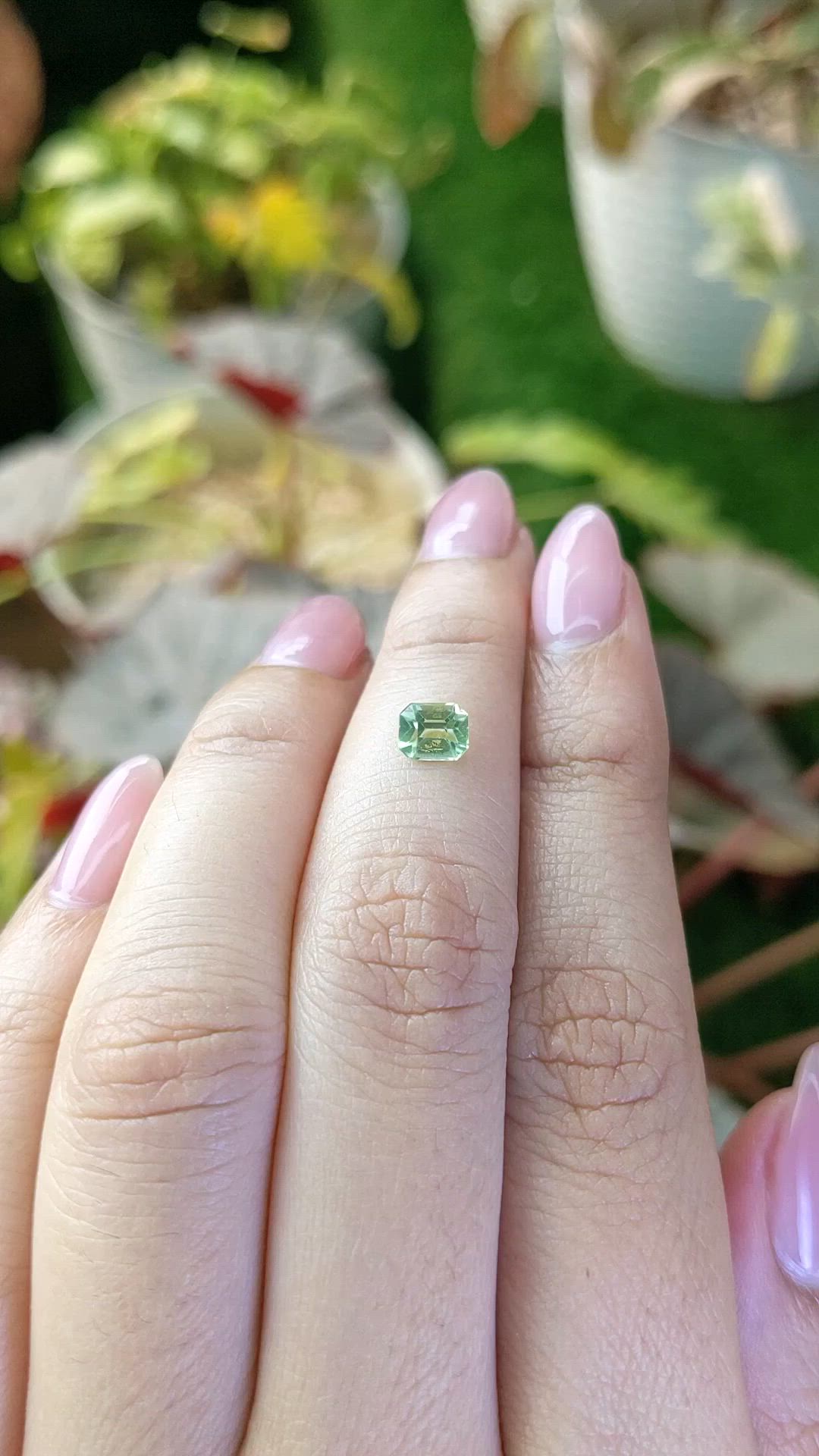 0.53 Ct. Yellowish Green Peridot from Pakistan Size Video