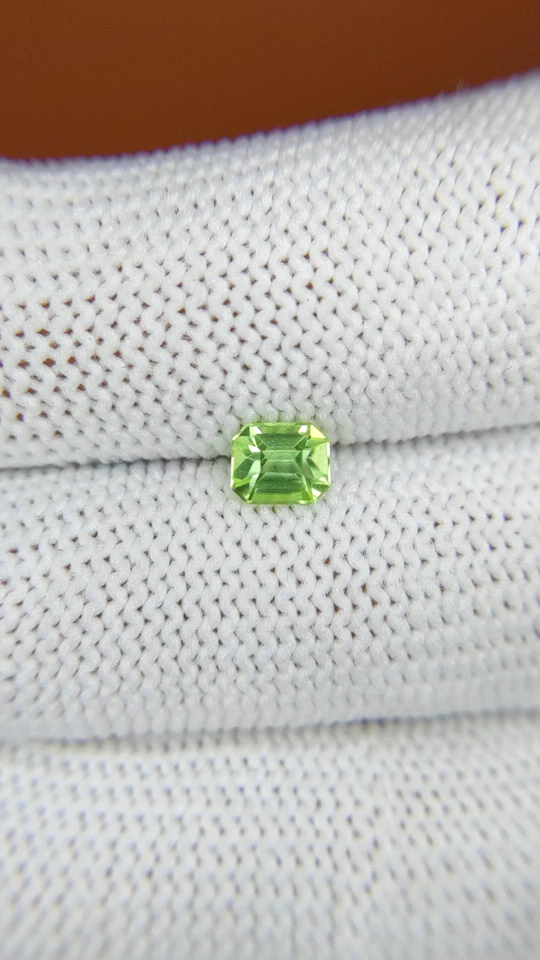 0.53 Ct. Yellowish Green Peridot from Pakistan Size Video