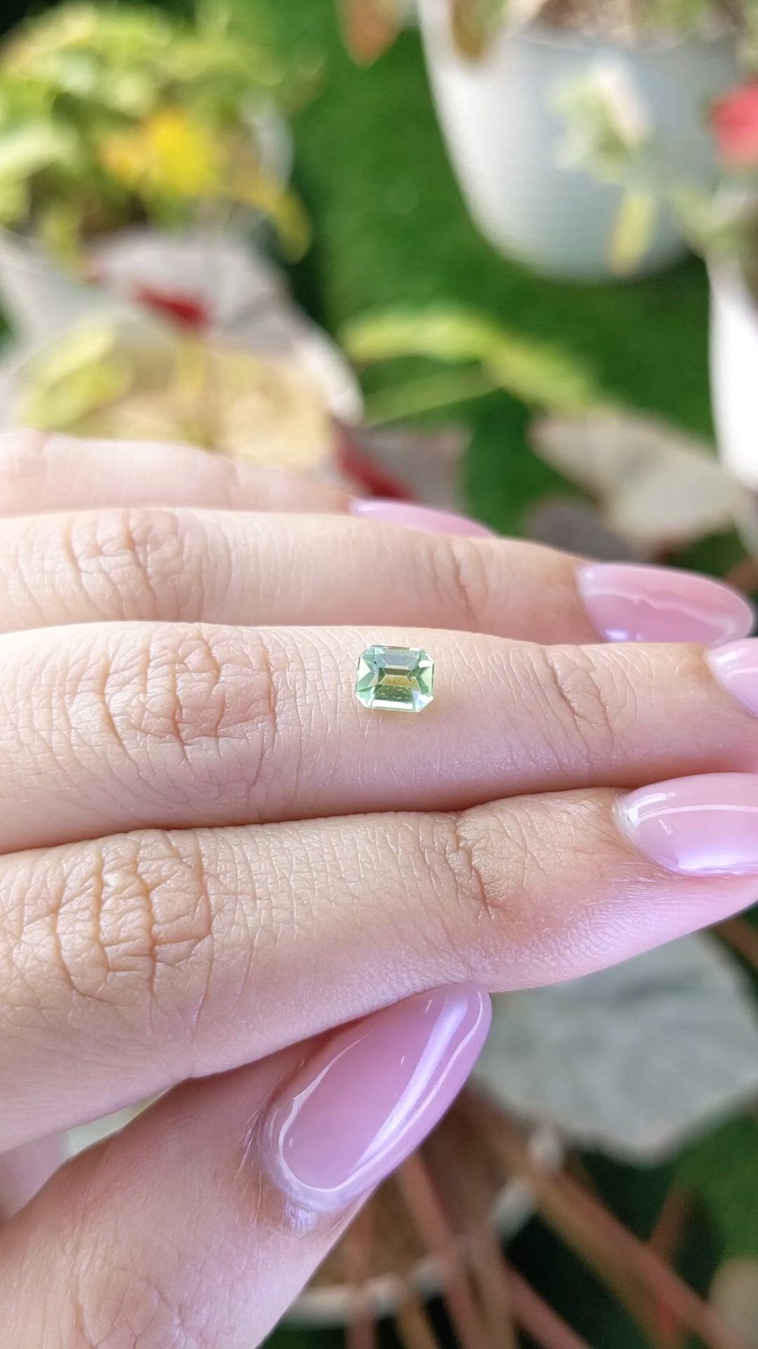0.53 Ct. Yellowish Green Peridot from Pakistan Size Video