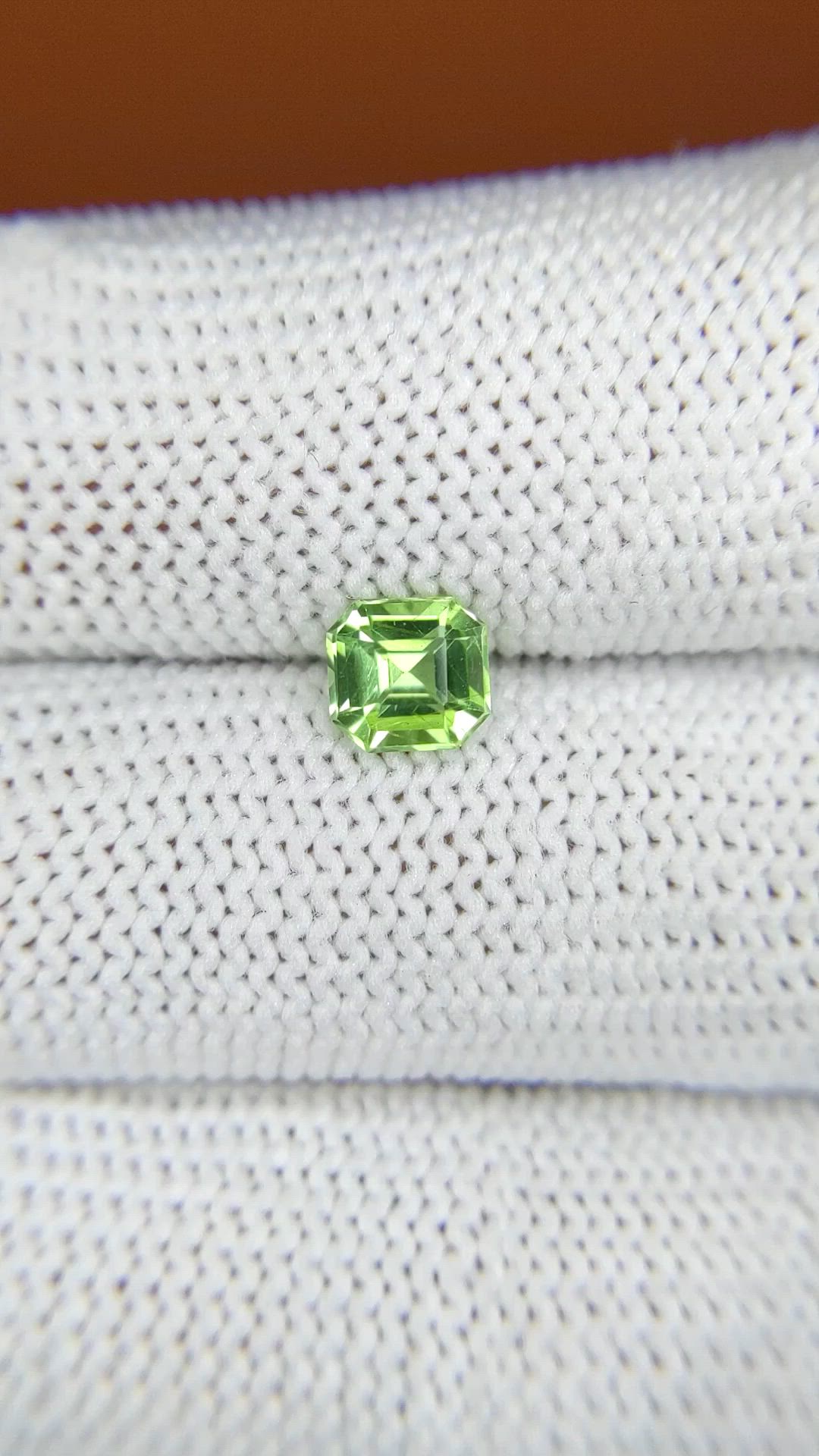 0.82 Ct. Green (Lime Green) Peridot from Pakistan Size Video