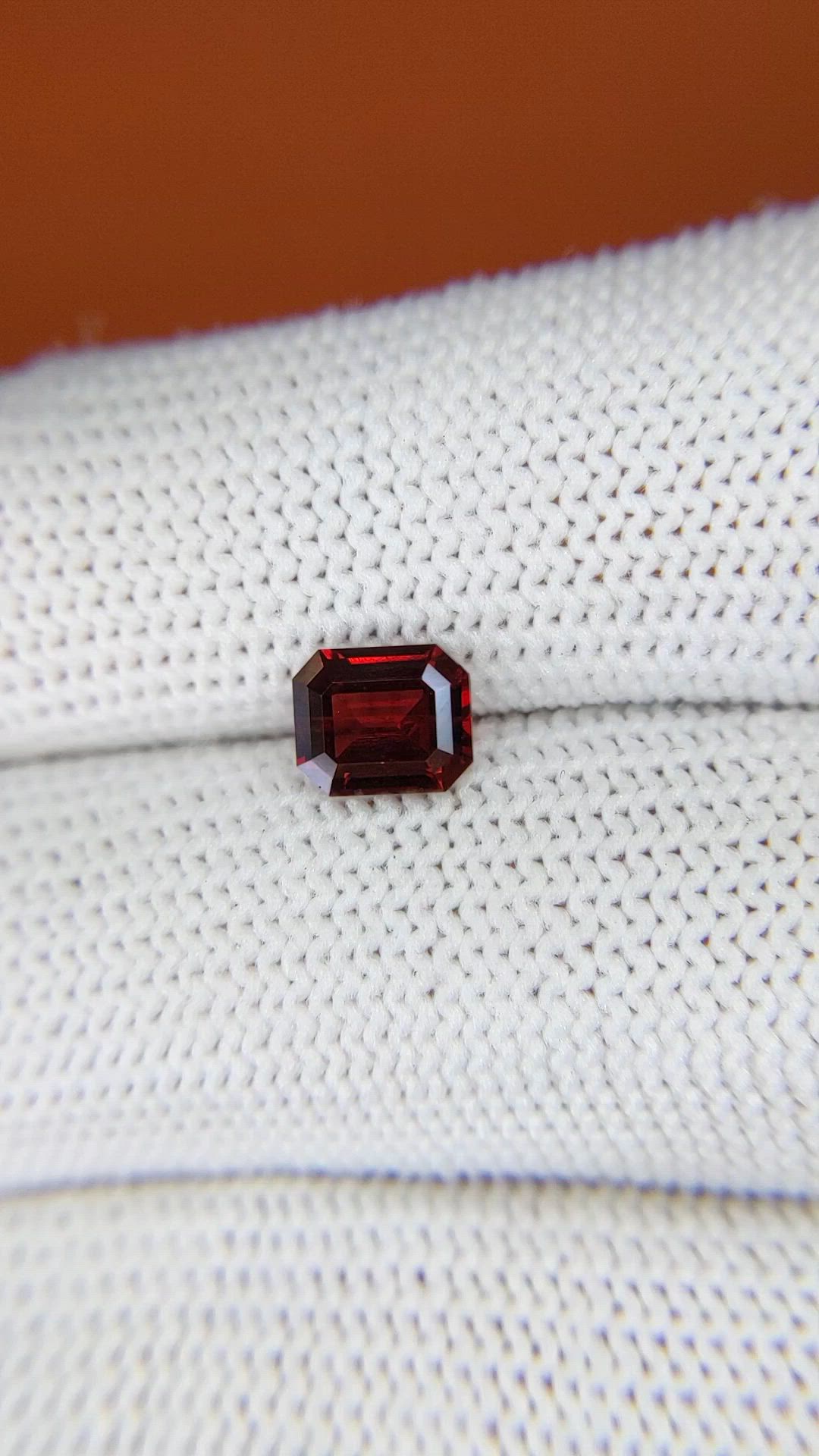 1.14 Ct. Red Garnet from Ceylon (Sri Lanka) Size Video