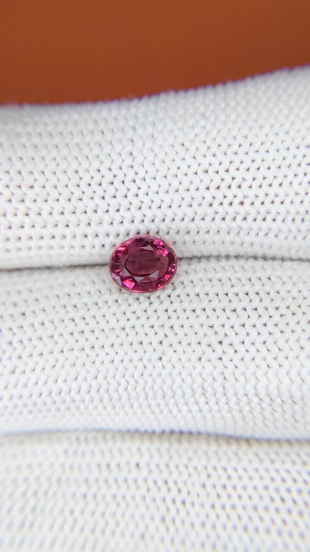 1.13 Ct. Purplish Pink Rhodolite Garnet from Ceylon (Sri Lanka) Size Video