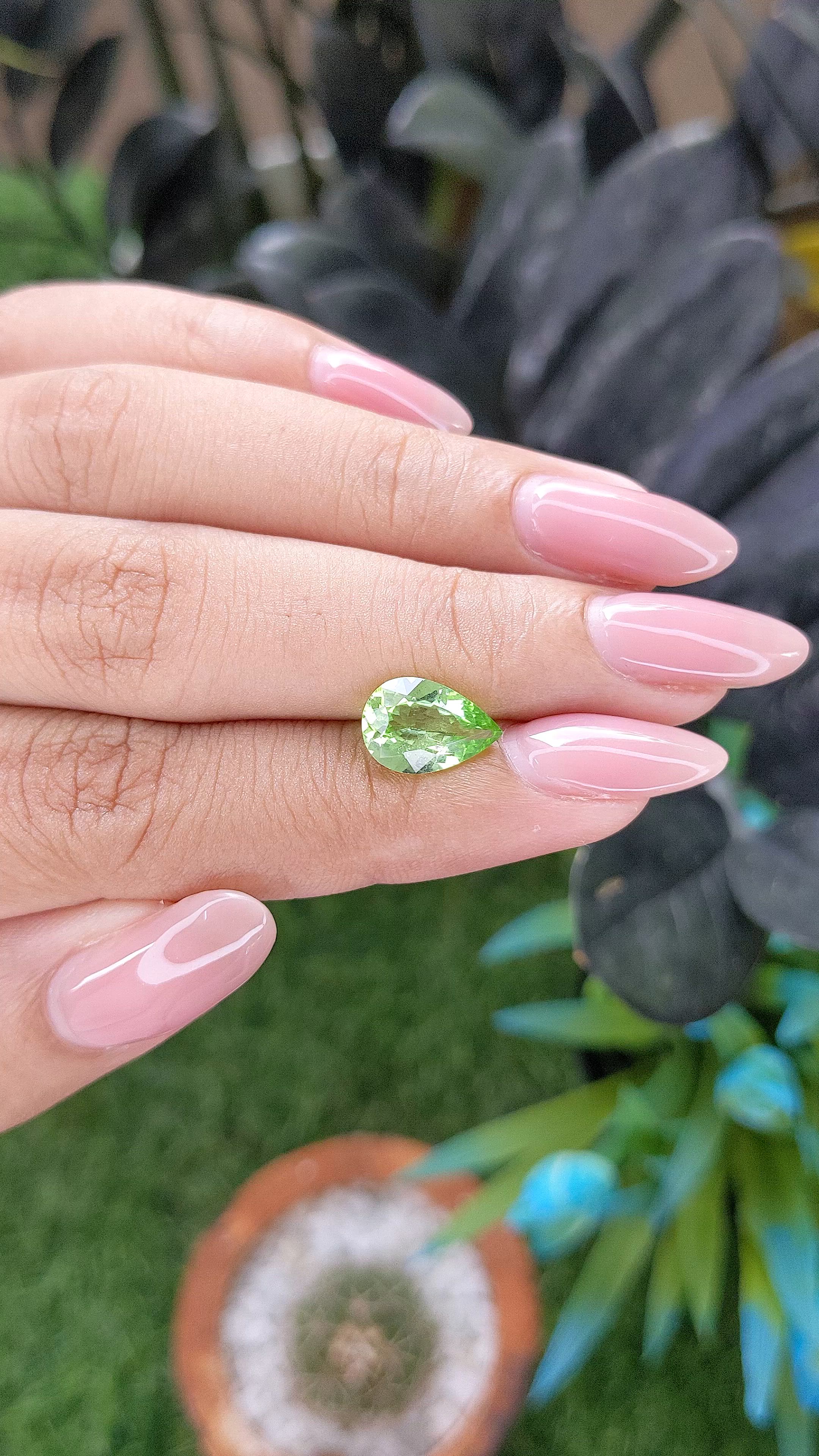 2.13 Ct. Green (Lime Green) Peridot Size Video