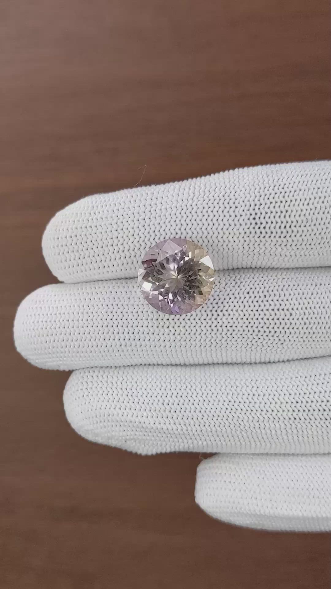 8.30 Ct. Bi Color Ametrine Size Video