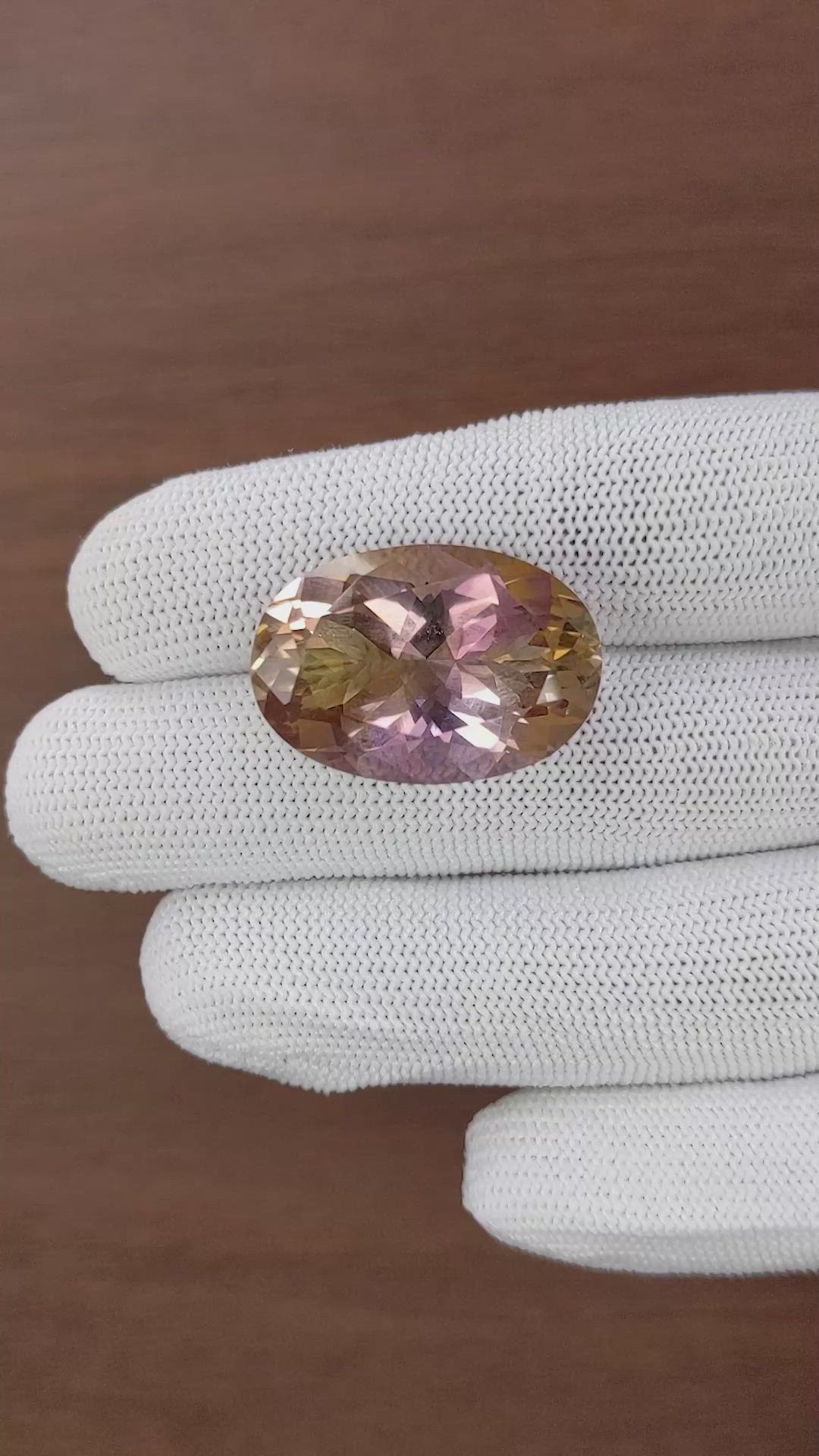 31.07 Ct. Bi Color Ametrine from Bolivia Size Video