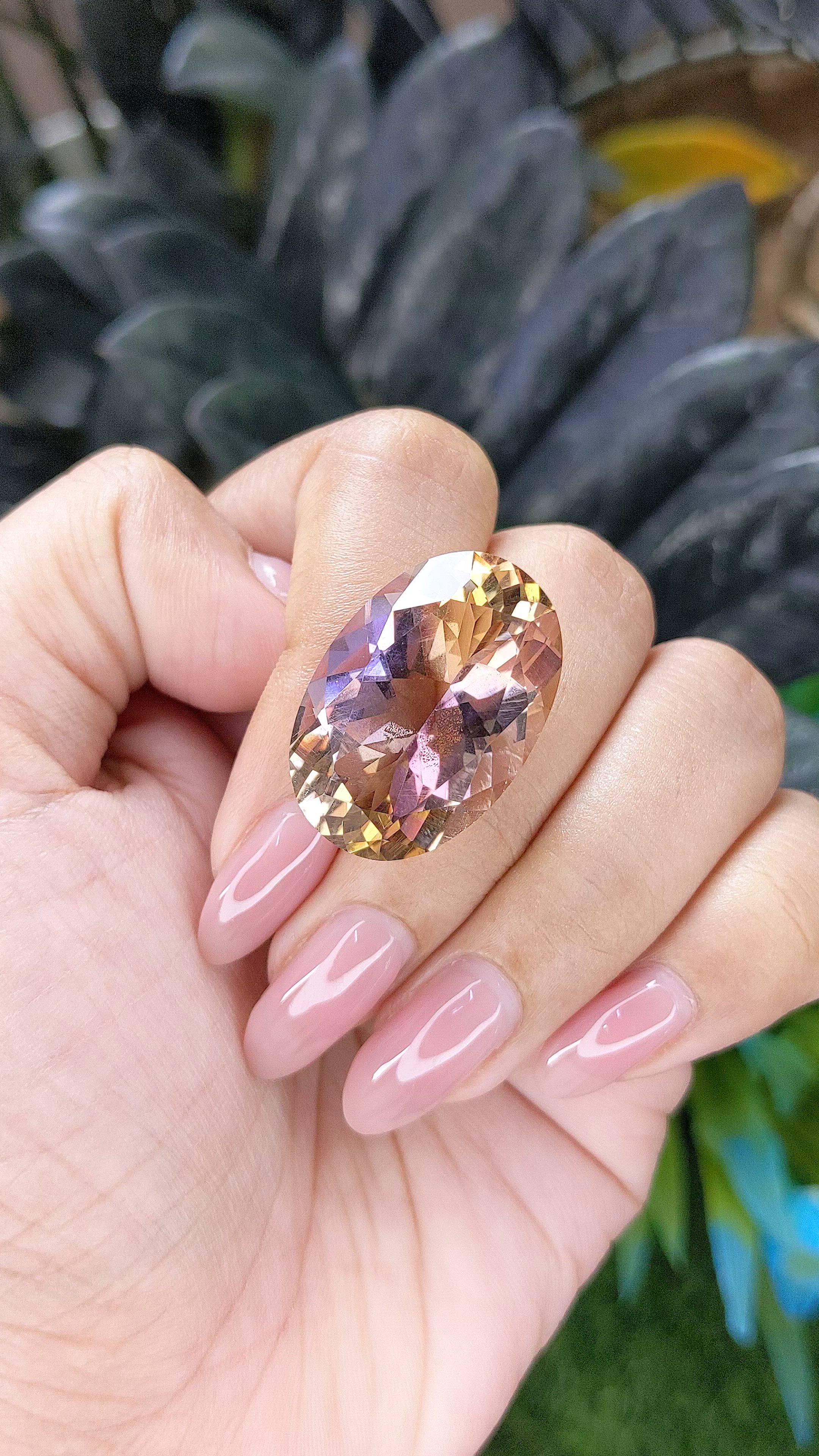 31.07 Ct. Bi Color Ametrine from Bolivia Size Video