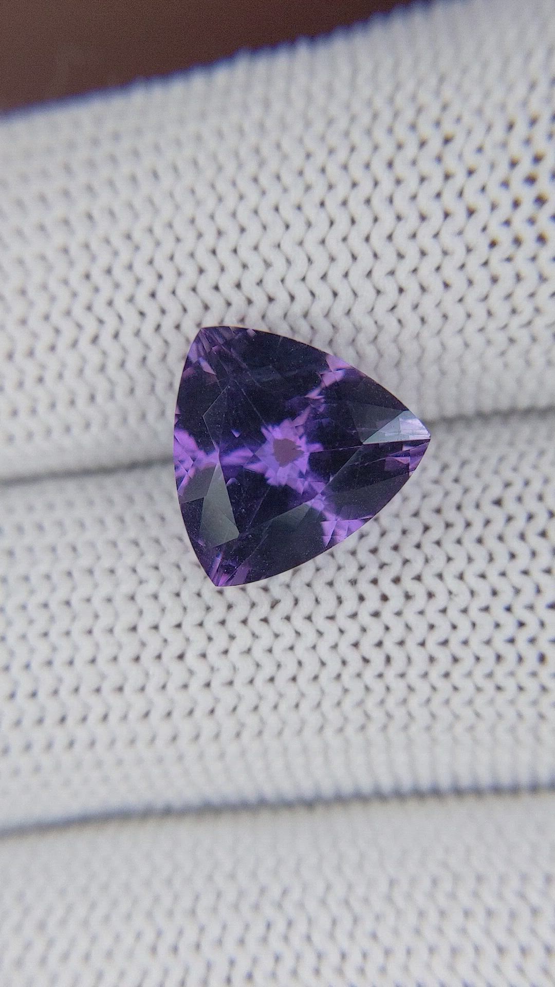 3.97 Ct. Purple Amethyst from Africa Size Video