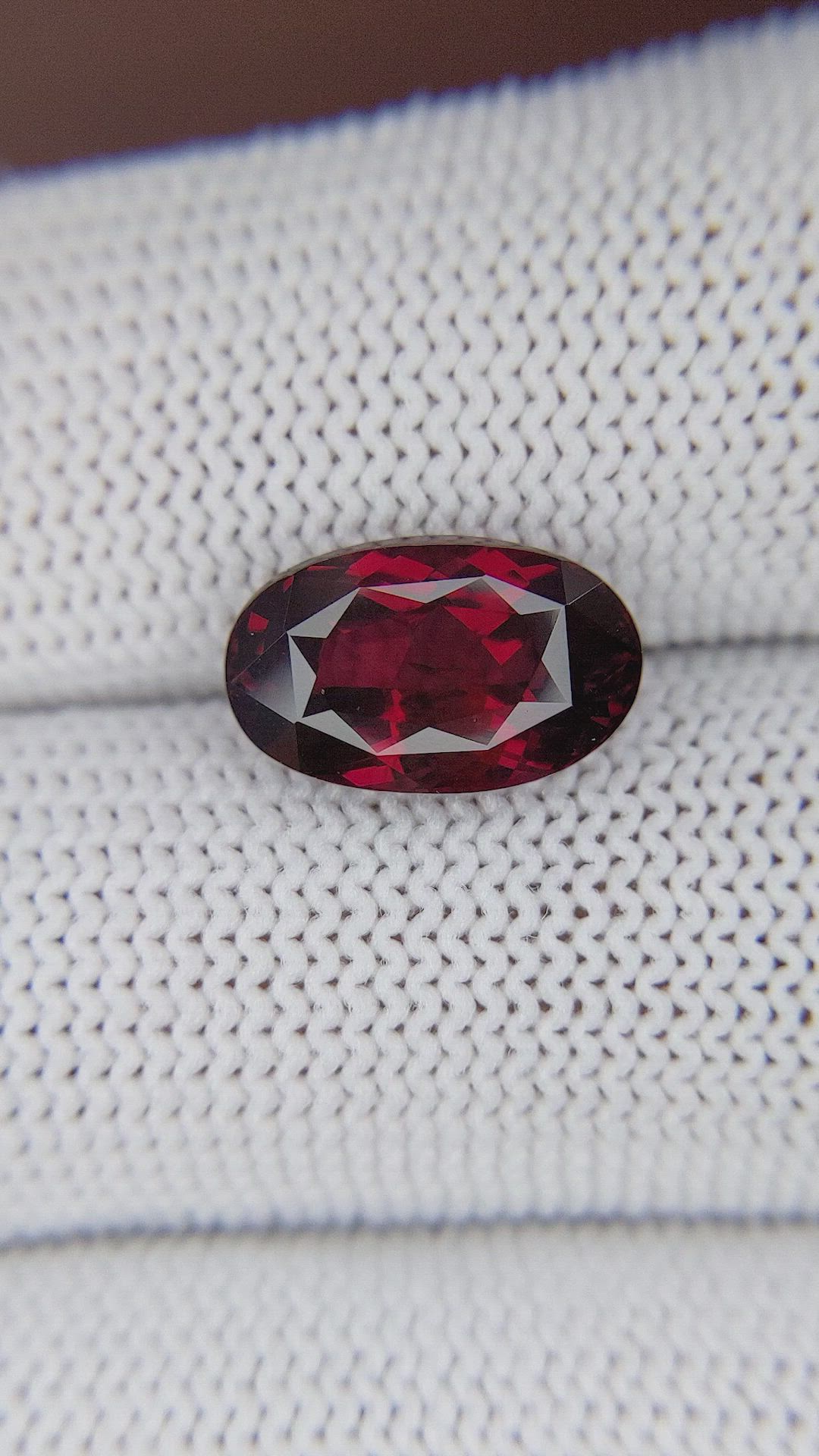 4.66 Ct. Red Garnet from South Africa Size Video