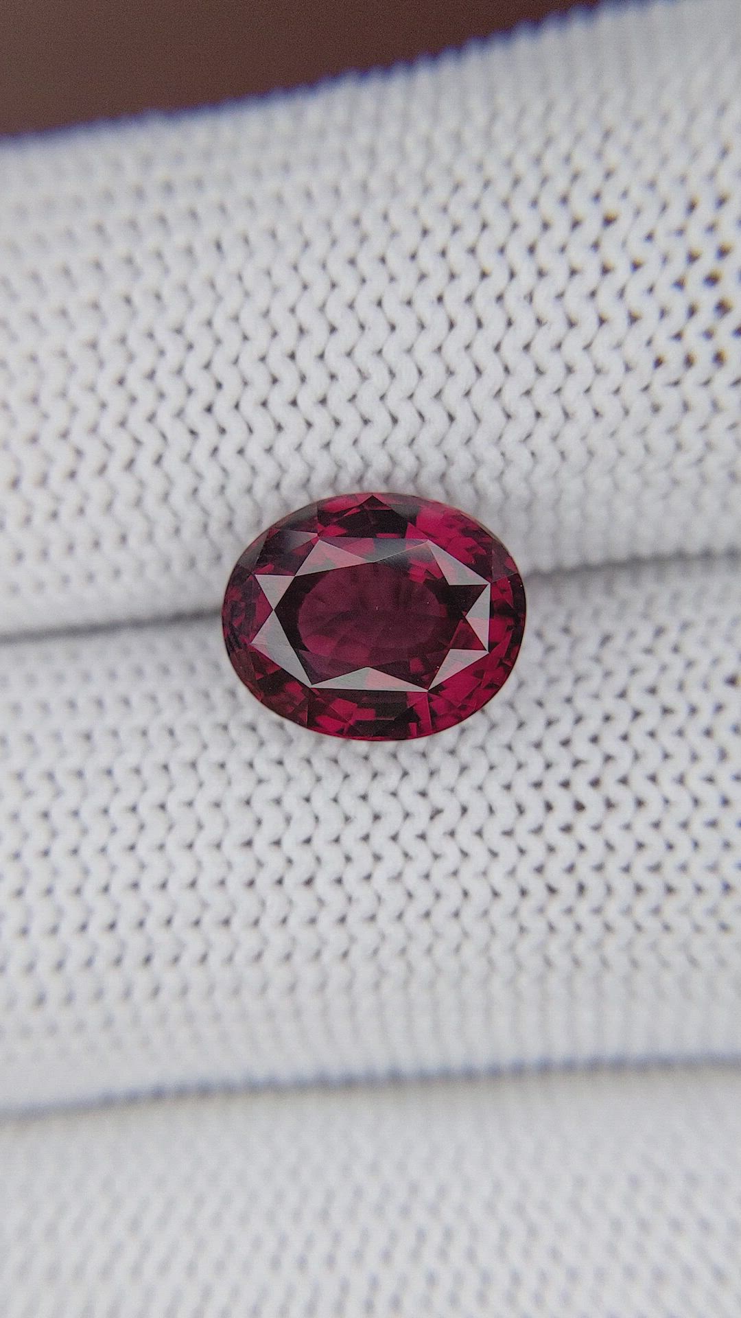 4.17 Ct. Red Garnet from South Africa Size Video