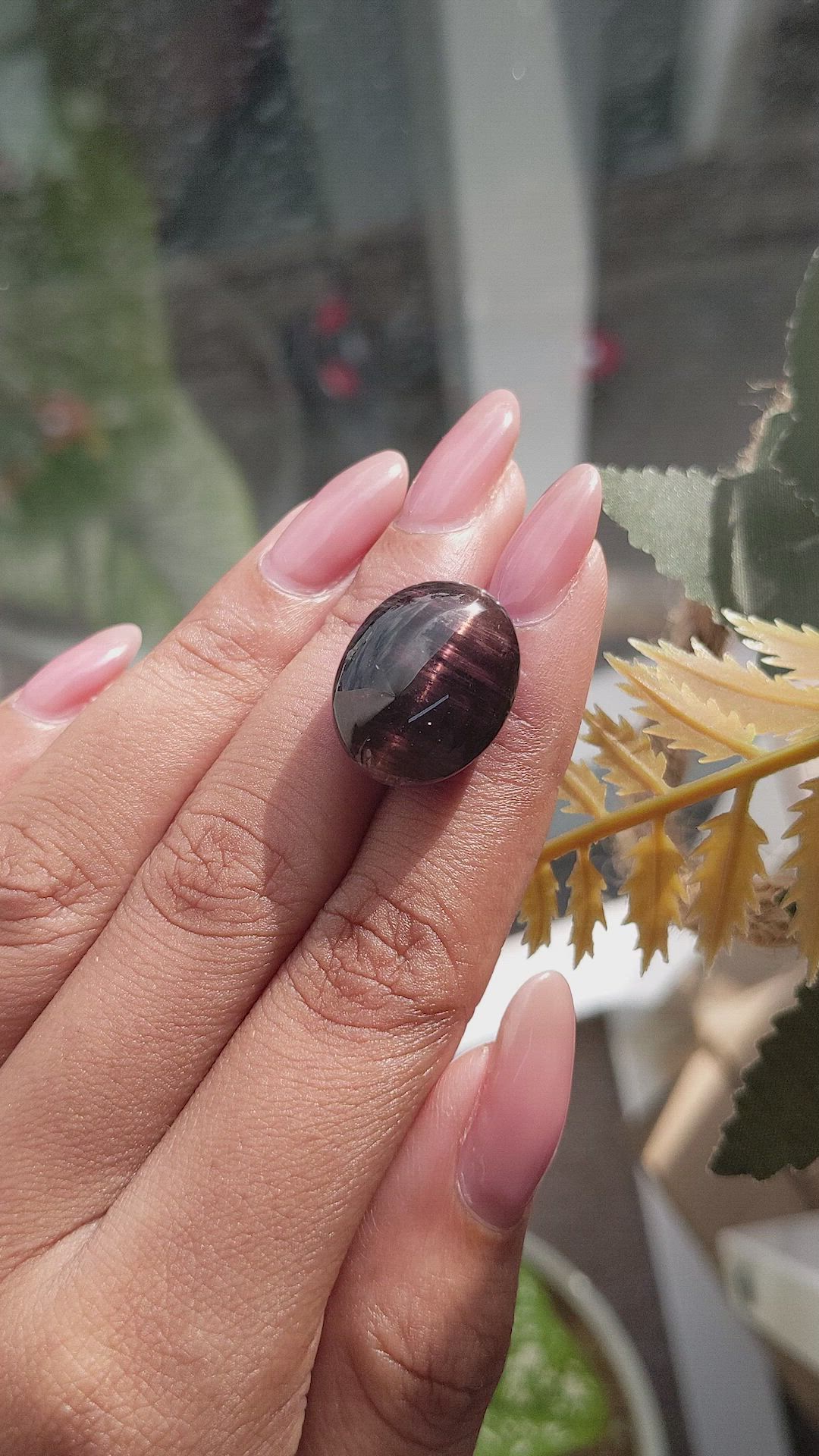 24.94 Ct. Brown Cabochon Tourmaline from Africa Size Video