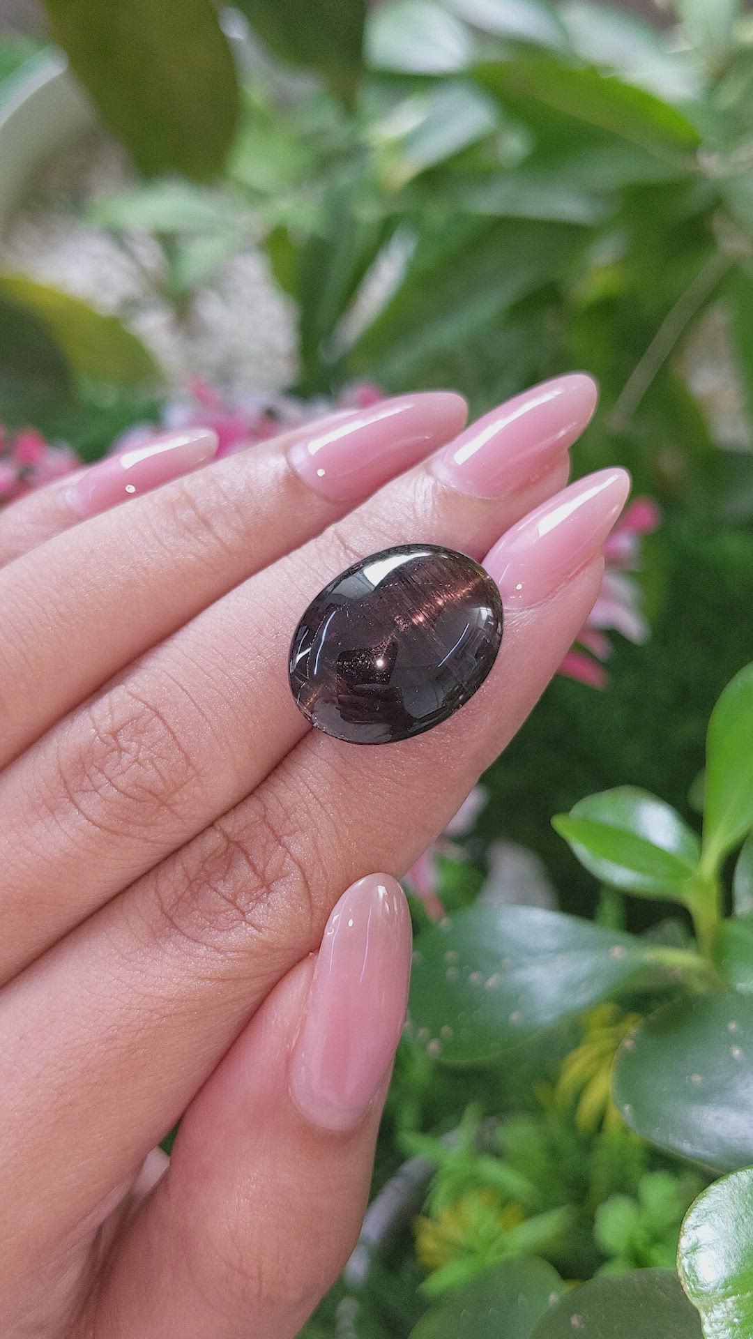 24.94 Ct. Brown Cabochon Tourmaline from Africa Size Video
