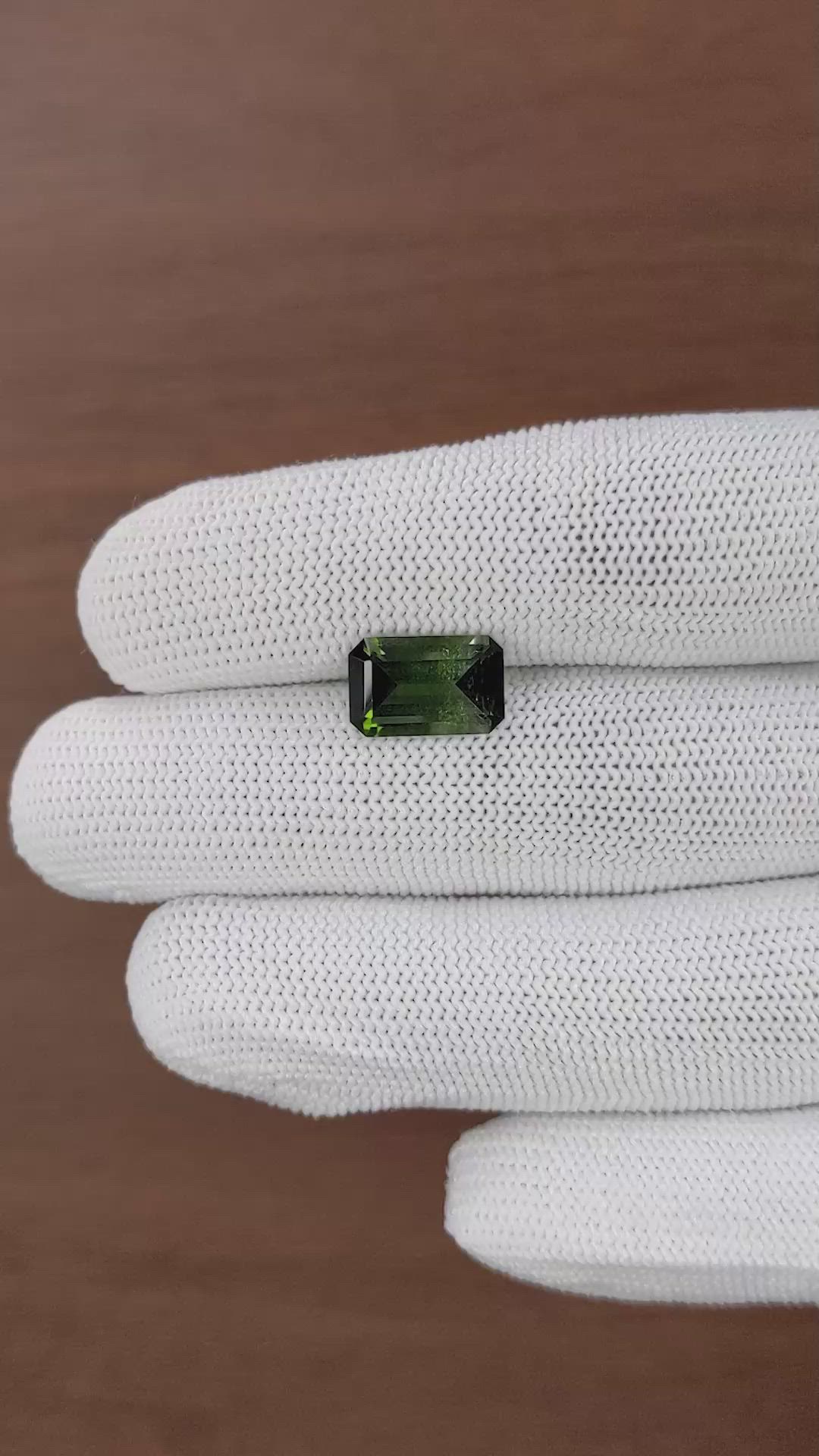 3.31 Ct. Yellowish Green Tourmaline from Africa Size Video