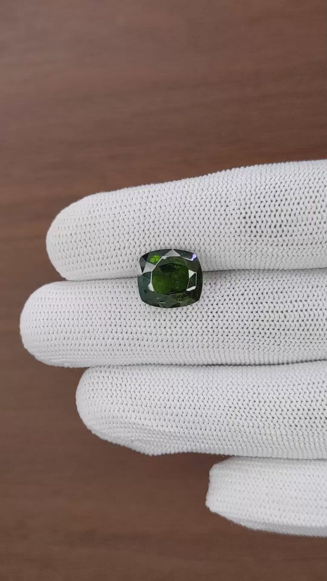 8.30 Ct. Green Zircon from Ceylon (Sri Lanka) Size Video
