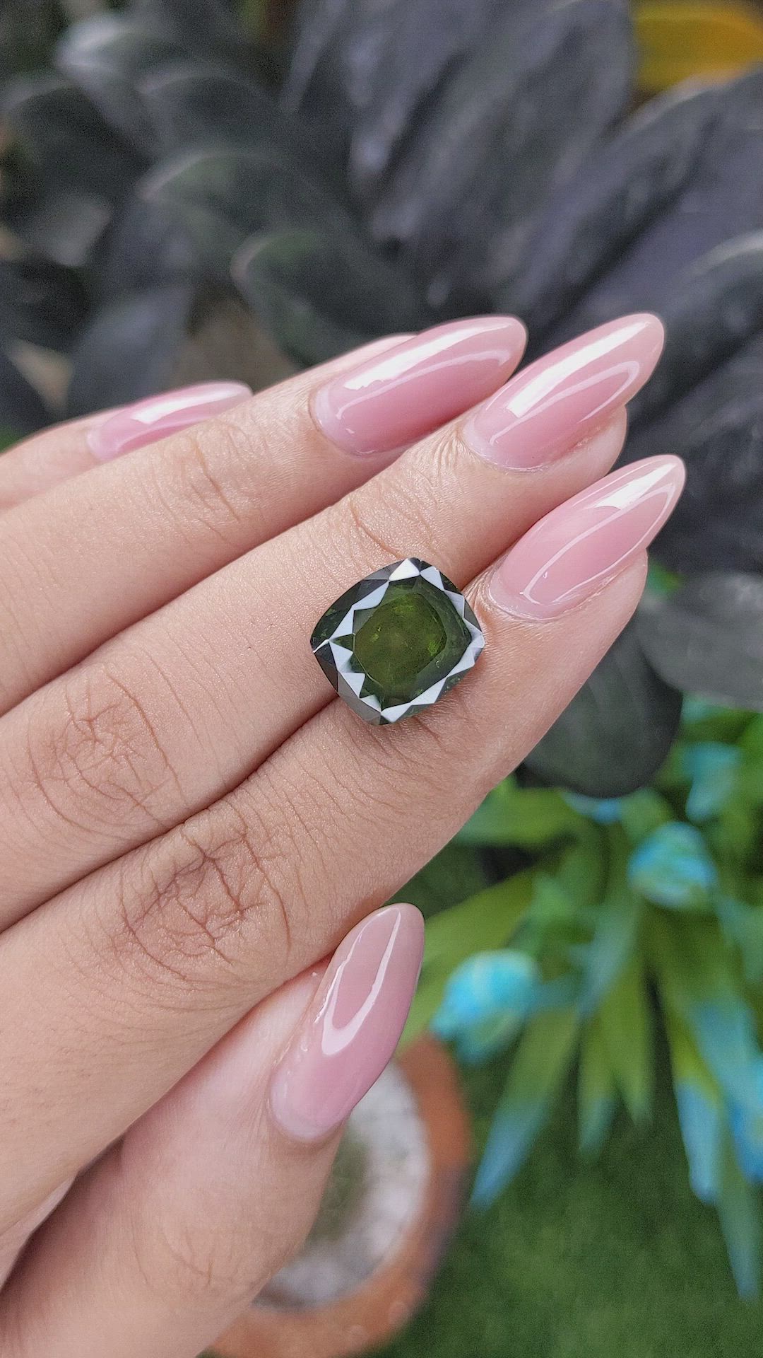 8.30 Ct. Green Zircon from Ceylon (Sri Lanka) Size Video