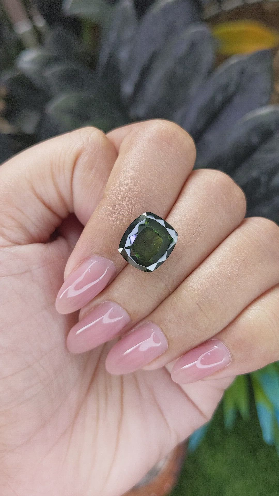 8.30 Ct. Green Zircon from Ceylon (Sri Lanka) Size Video
