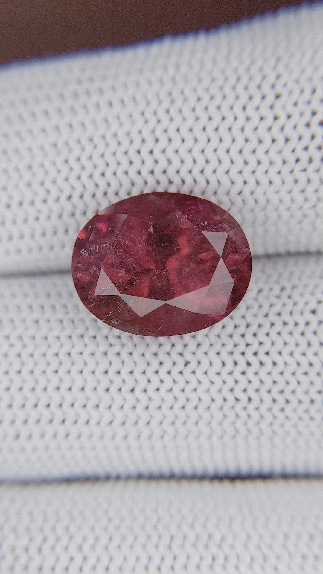 7.16 Ct. Purplish Pink Tourmaline from Africa Size Video