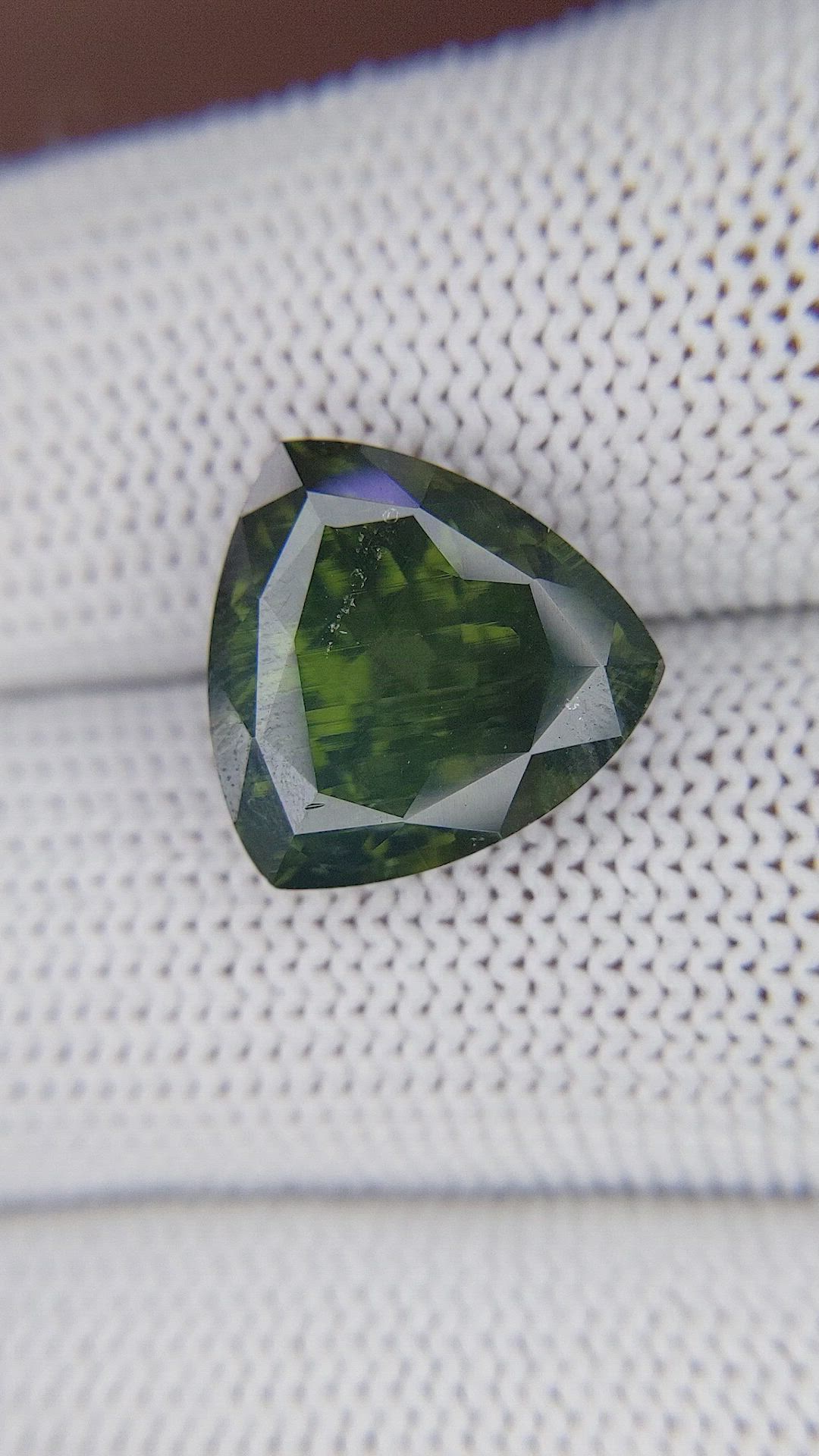 9.67 Ct. Yellowish Green Zircon from Ceylon (Sri Lanka) Size Video