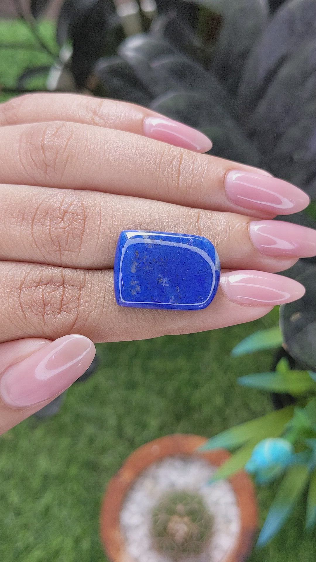 15.50 Ct. Lapis from Afghanistan Size Video