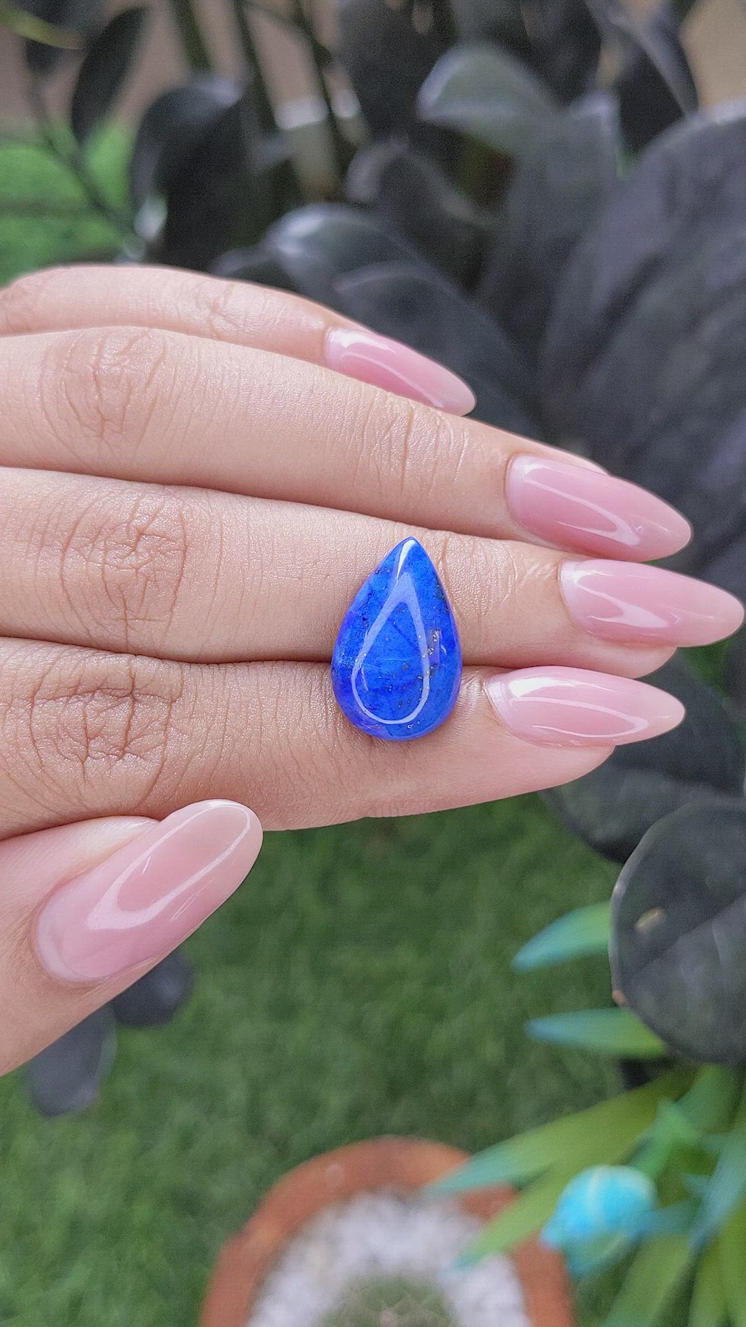 7.03 Ct. Lapis from Afghanistan Size Video