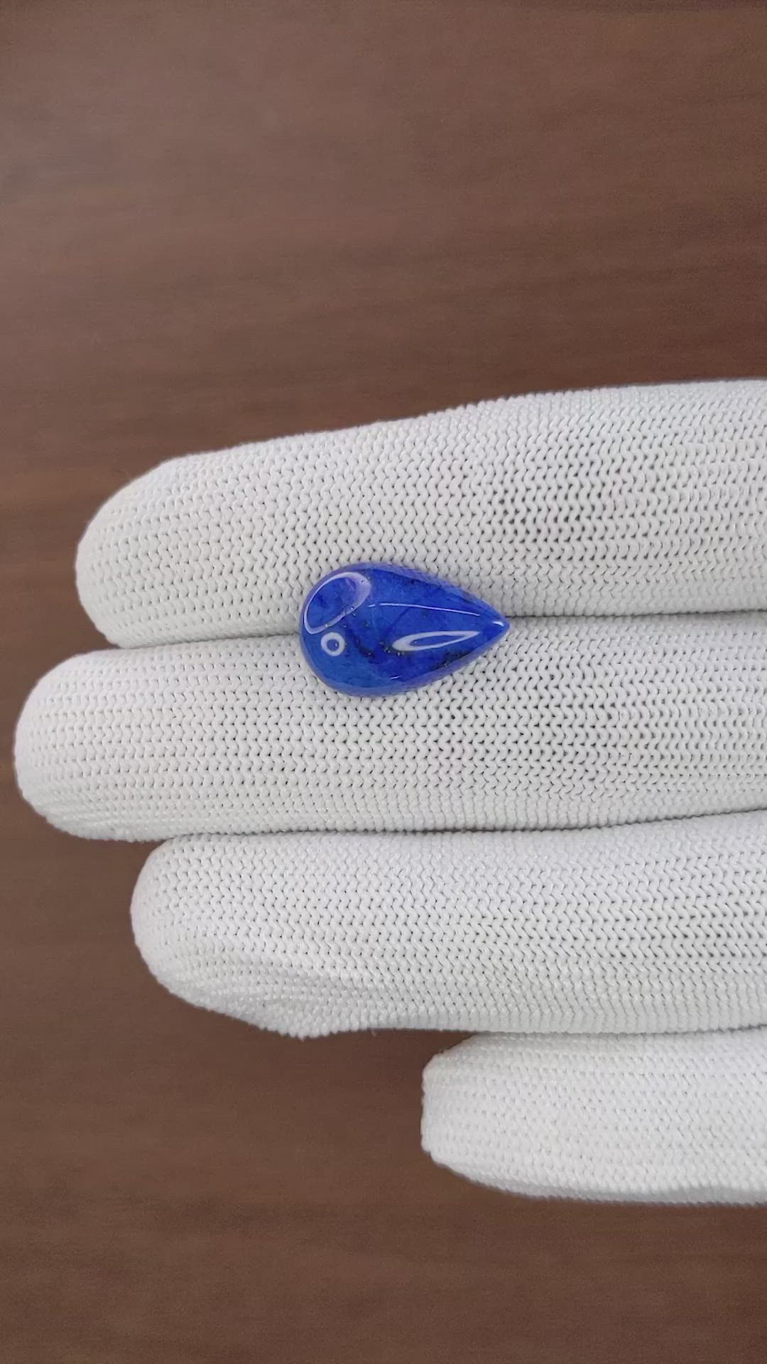 7.03 Ct. Lapis from Afghanistan Size Video