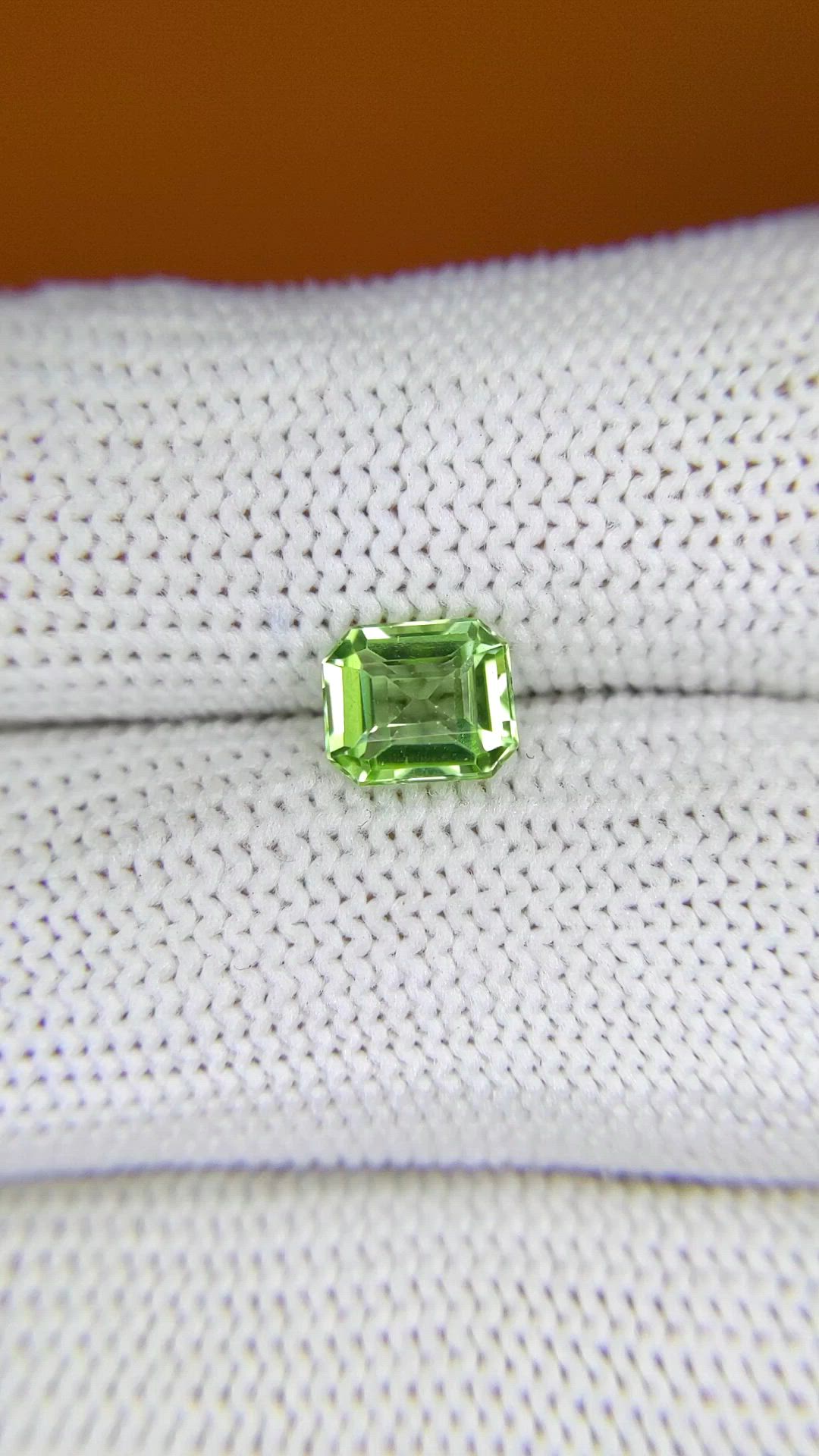 1.16 Ct. Green (Lime Green) Peridot from Pakistan Size Video