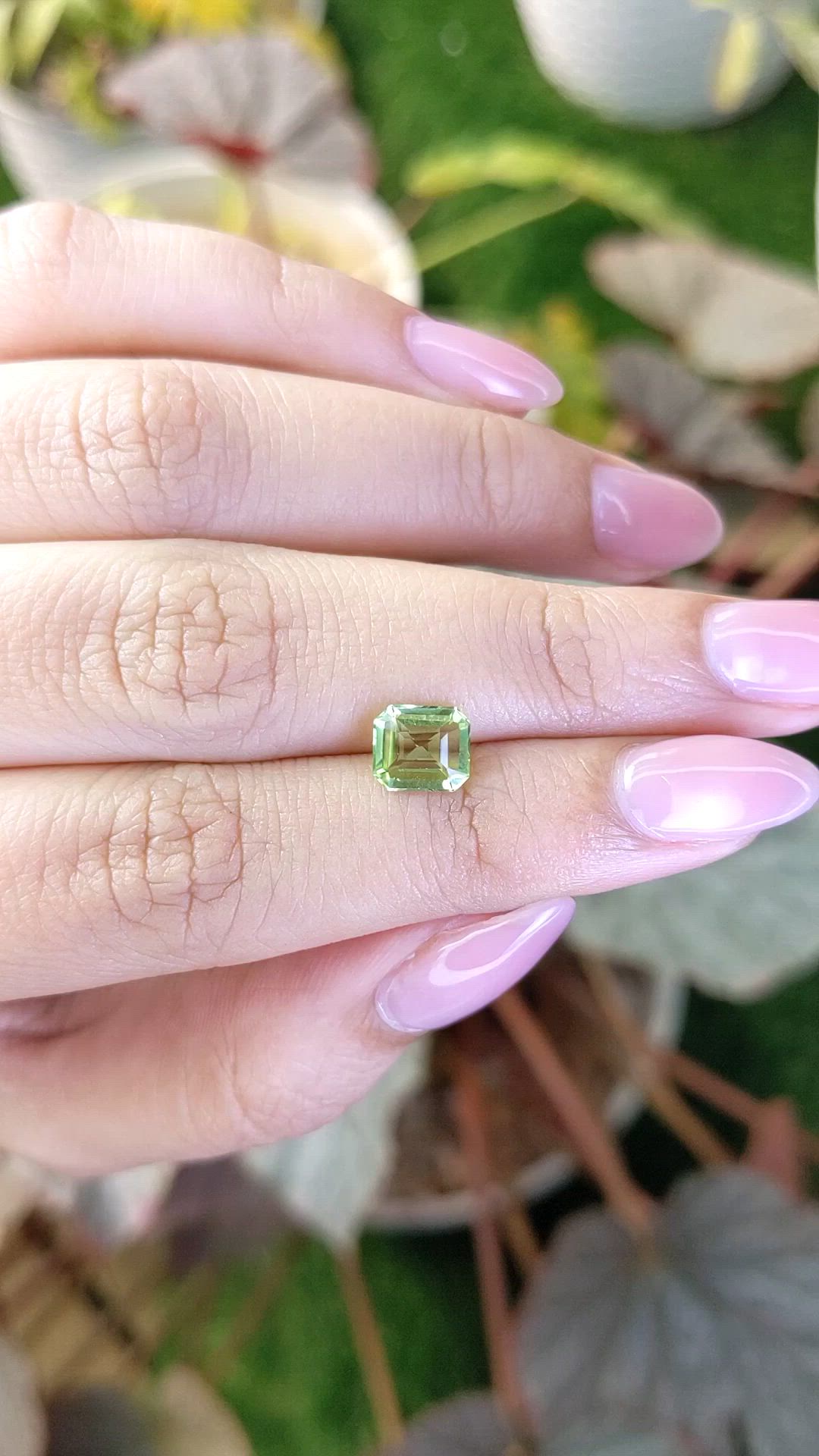 1.19 Ct. Green (Lime Green) Peridot from Pakistan Size Video