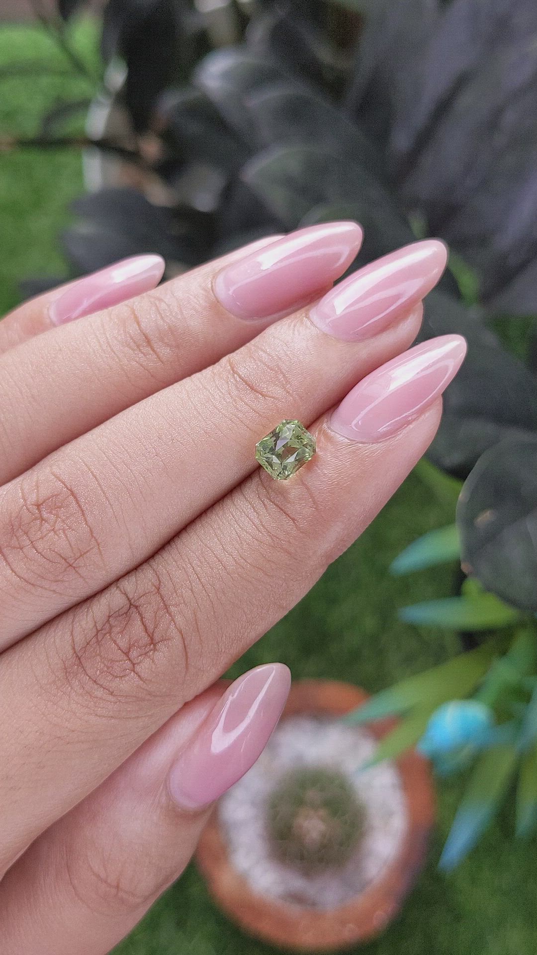 1.42 Ct. Green Tourmaline from Tanzania Size Video