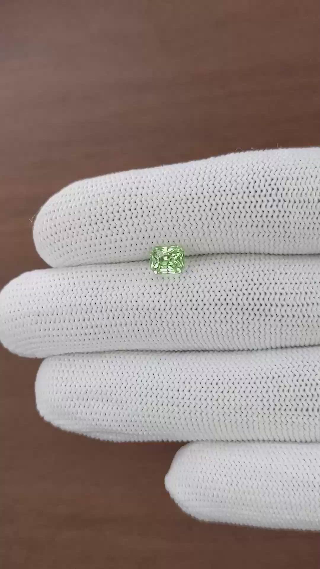 1.42 Ct. Green Tourmaline from Tanzania Size Video