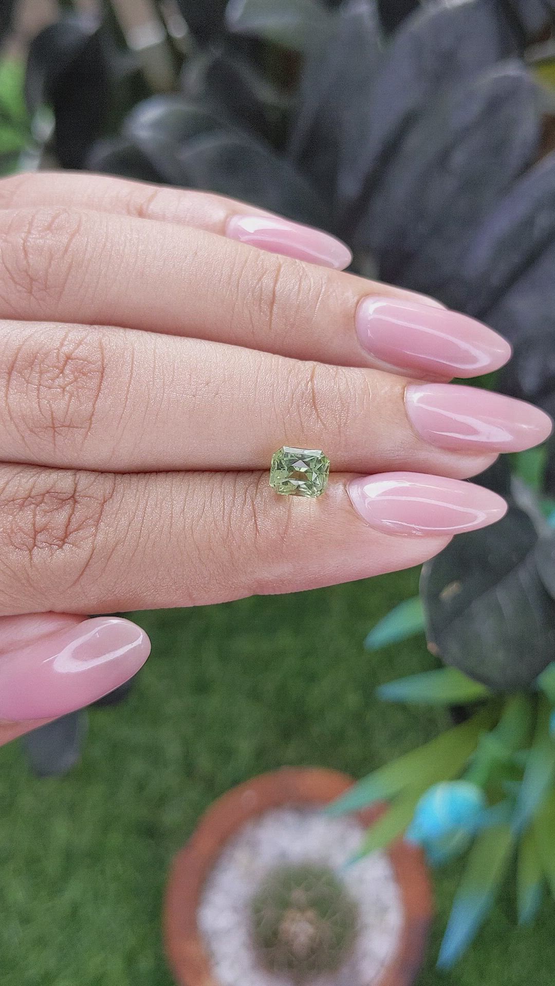 1.42 Ct. Green Tourmaline from Tanzania Size Video