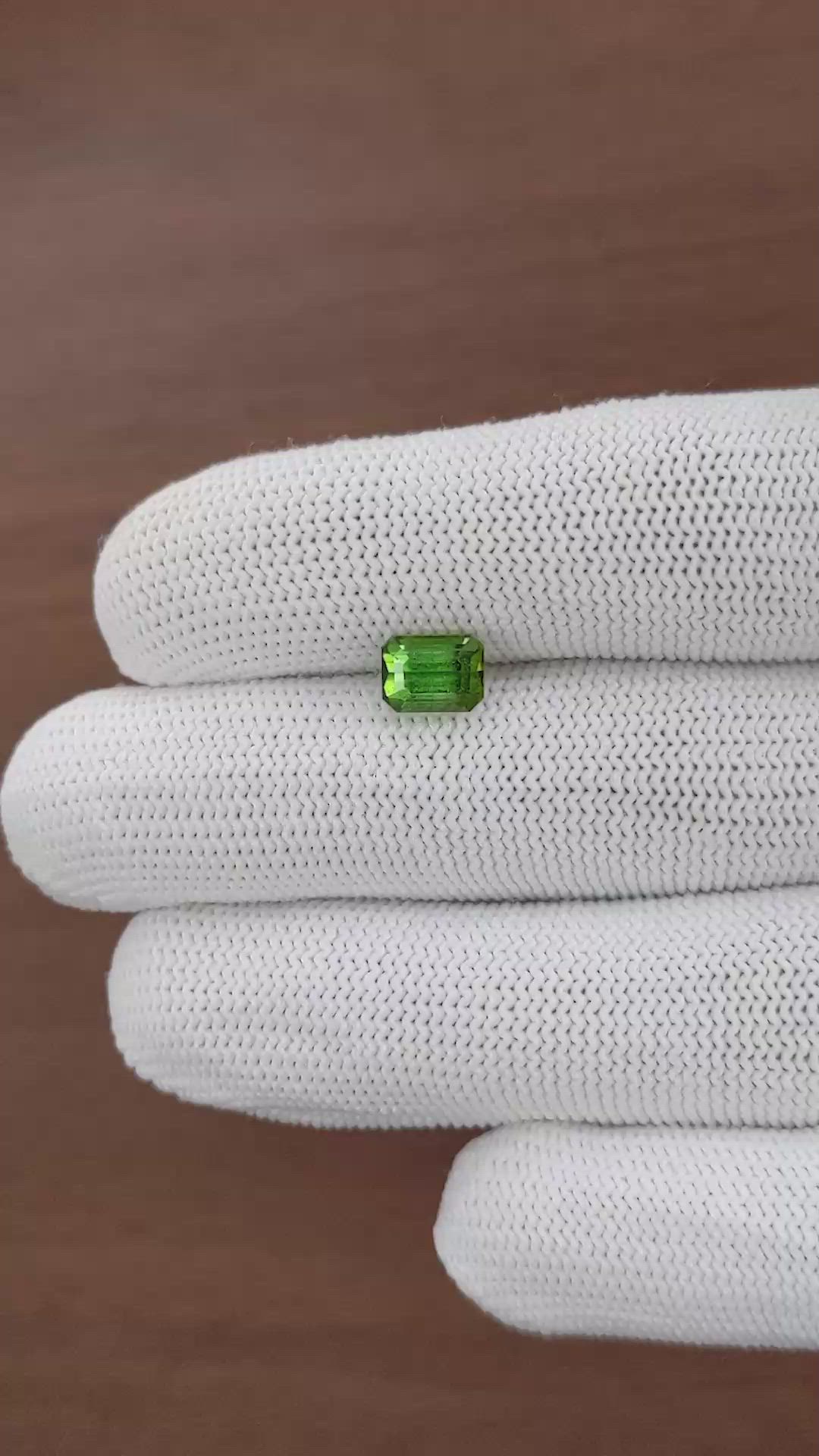 1.92 Ct. Yellowish Green Tourmaline from Tanzania Size Video