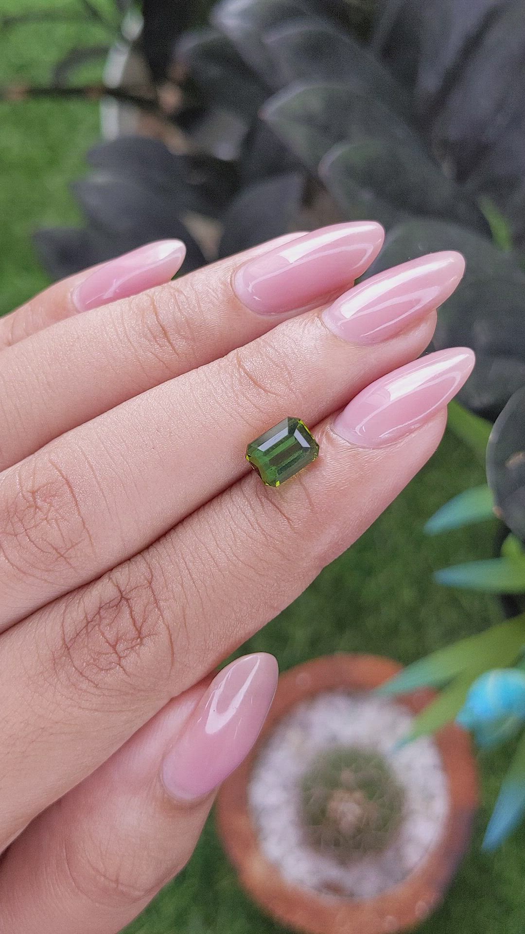 1.92 Ct. Yellowish Green Tourmaline from Tanzania Size Video