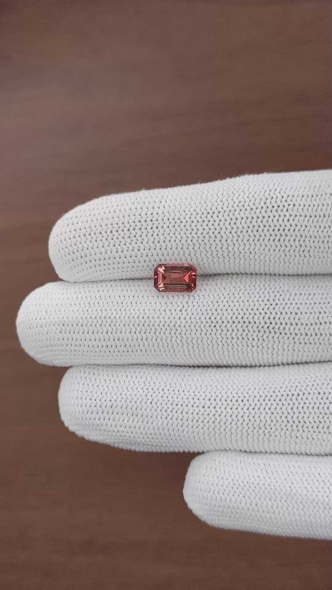 1.44 Ct. Pink Tourmaline from Tanzania Size Video
