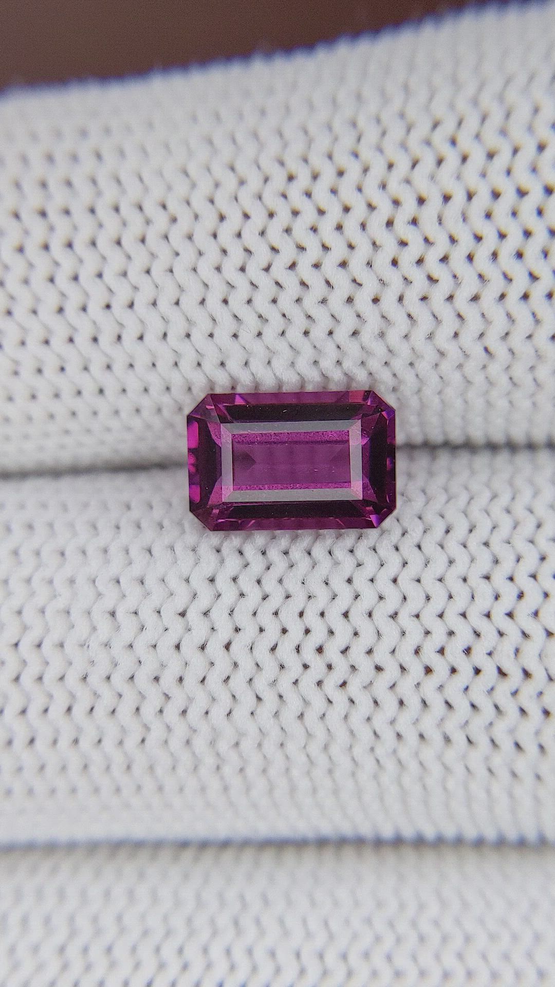 2.37 Ct. Purplish Pink Garnet from Tanzania Size Video