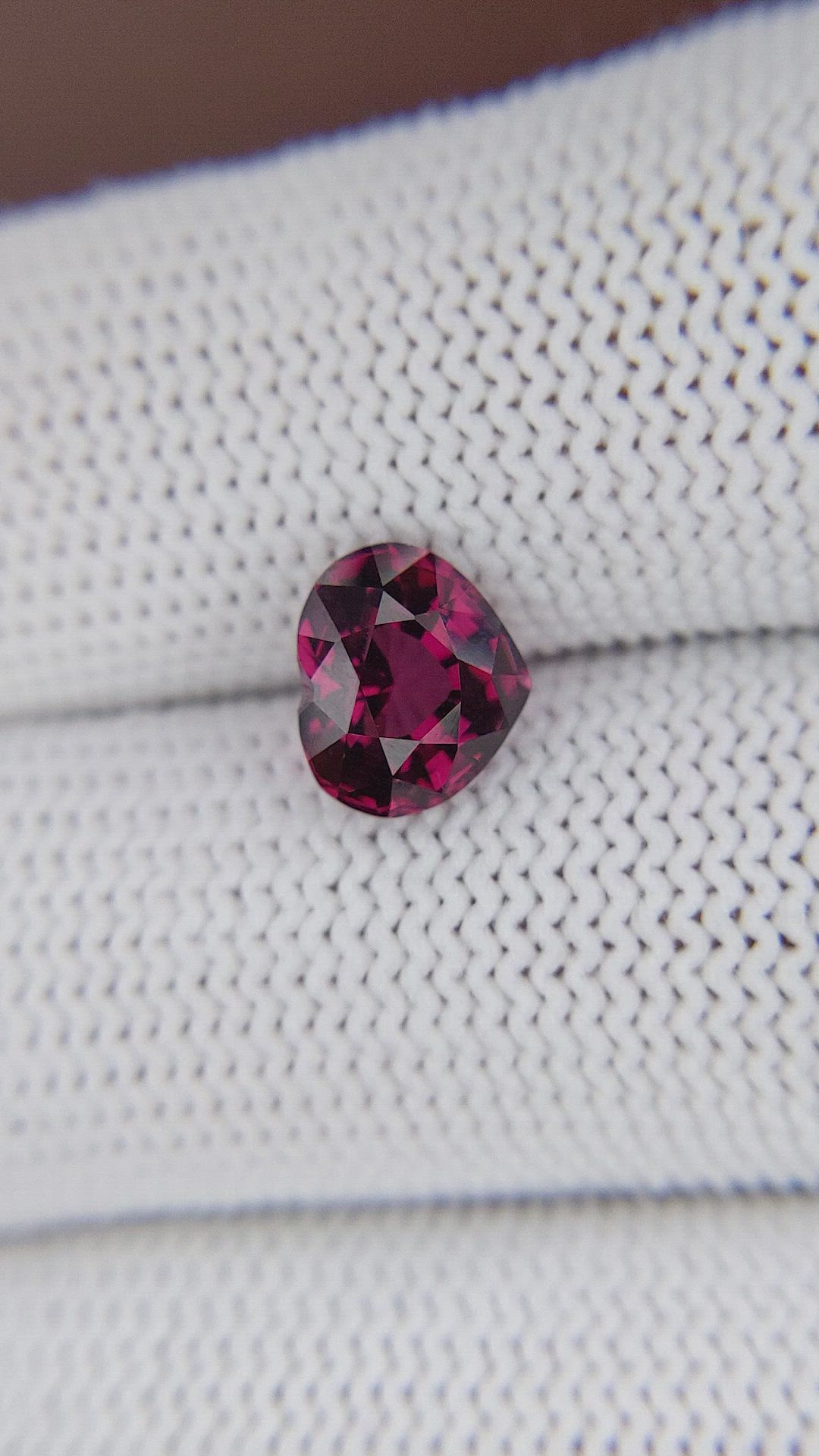 2.47 Ct. Purplish Pink Garnet from Tanzania Size Video