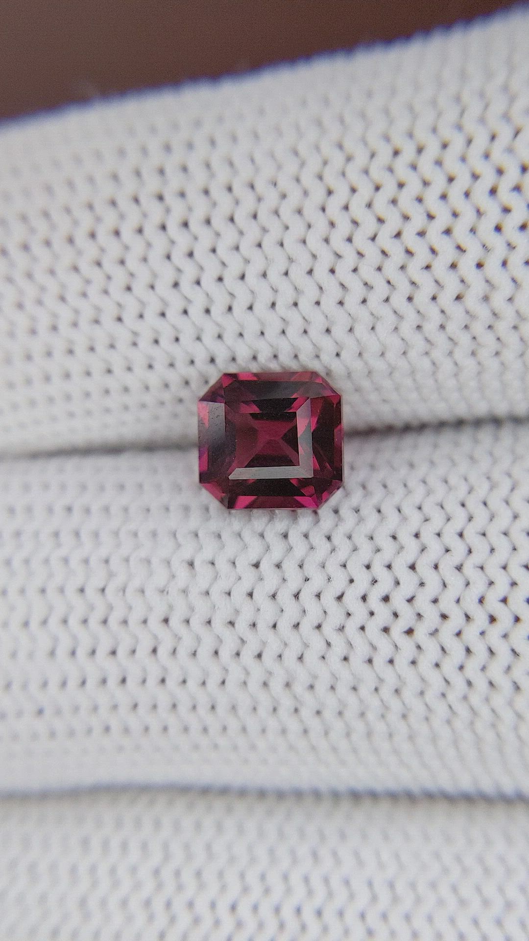 1.87 Ct. Reddish Pink Garnet from Tanzania Size Video