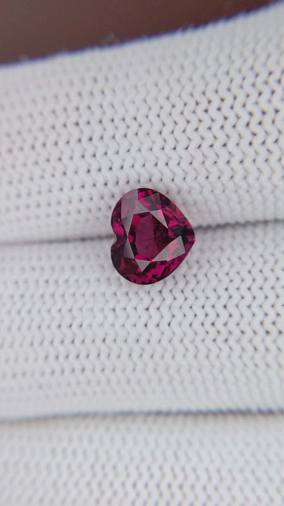 2.73 Ct. Reddish Pink Garnet from Tanzania Size Video