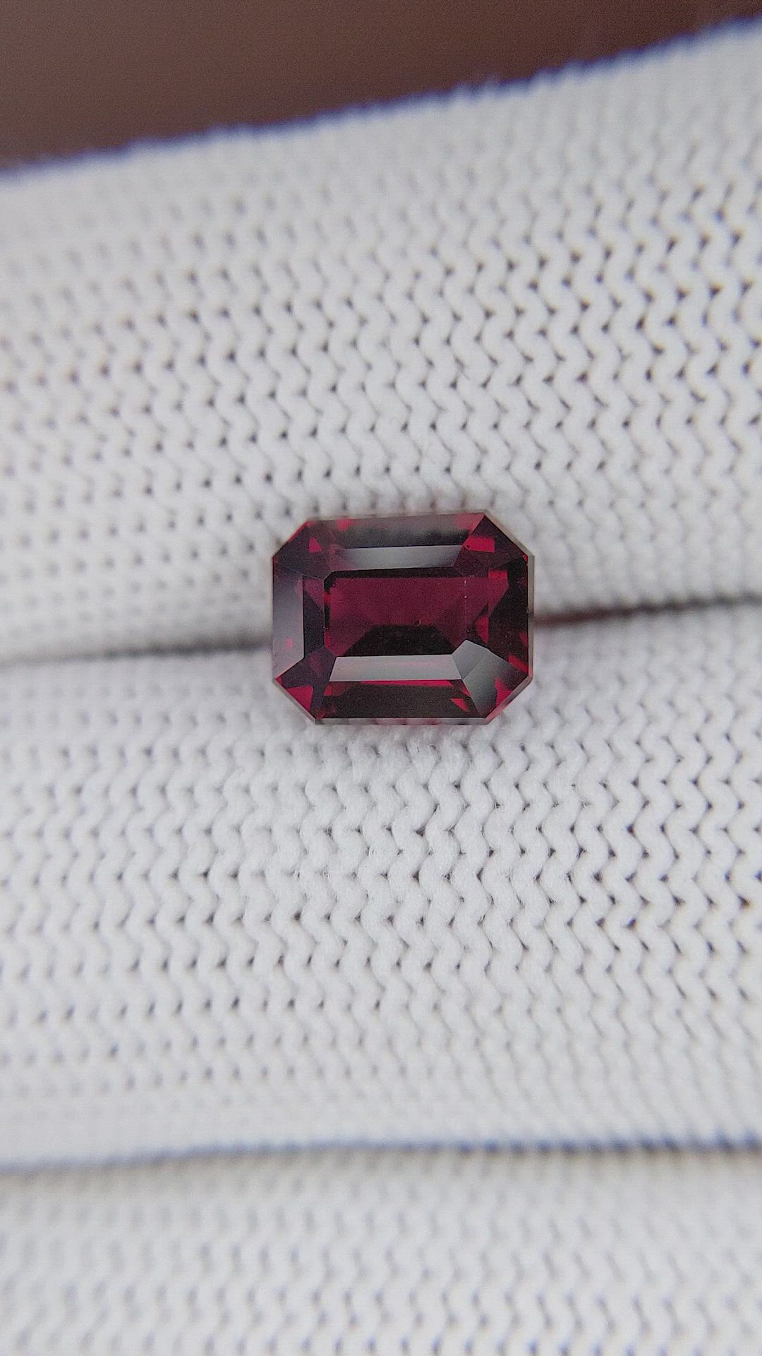 3.38 Ct. Red Garnet from Tanzania Size Video