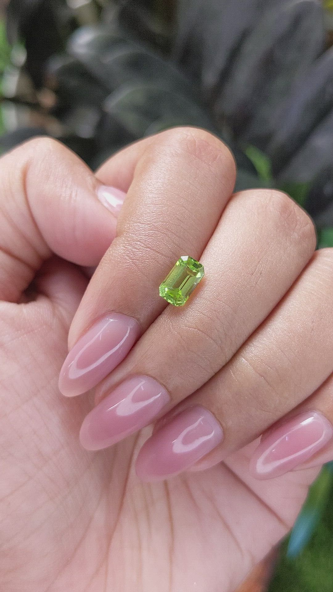 1.18 Ct. Green (Lime Green) Peridot from Tanzania Size Video