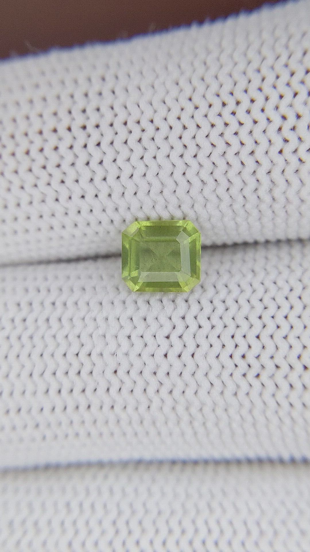0.99 Ct. Yellowish Green Peridot from Tanzania Size Video