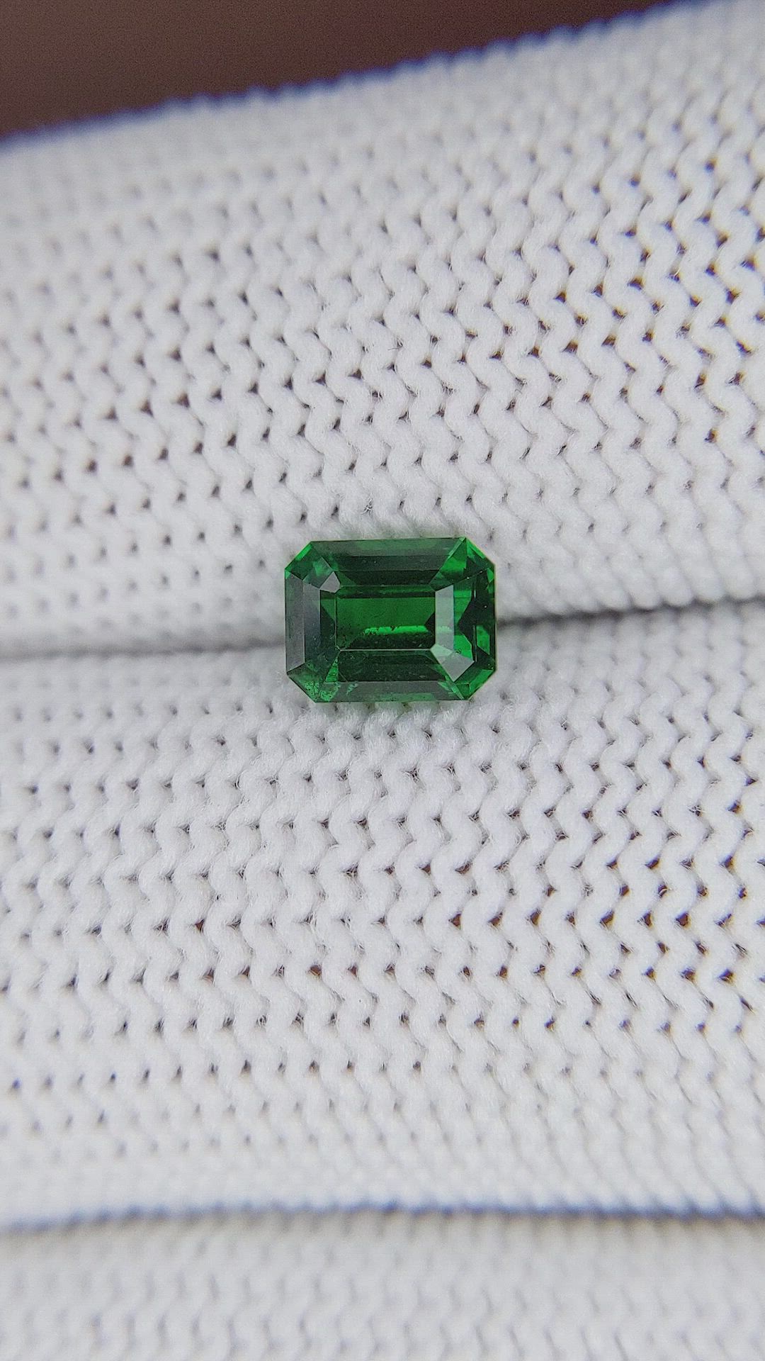 1.12 Ct. Tsavorite Garnet from Tanzania Size Video